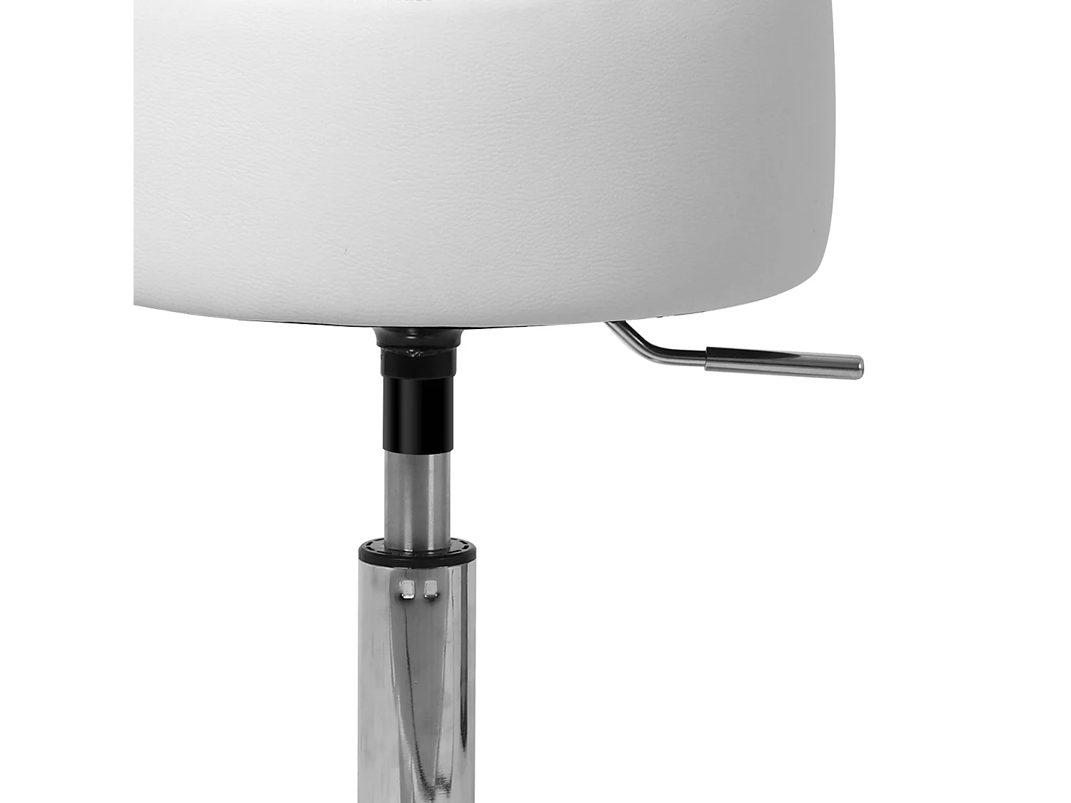 2 x taburete taburete de maquillaje taburete redondo taburete tapizado taburete de bar acero blanco