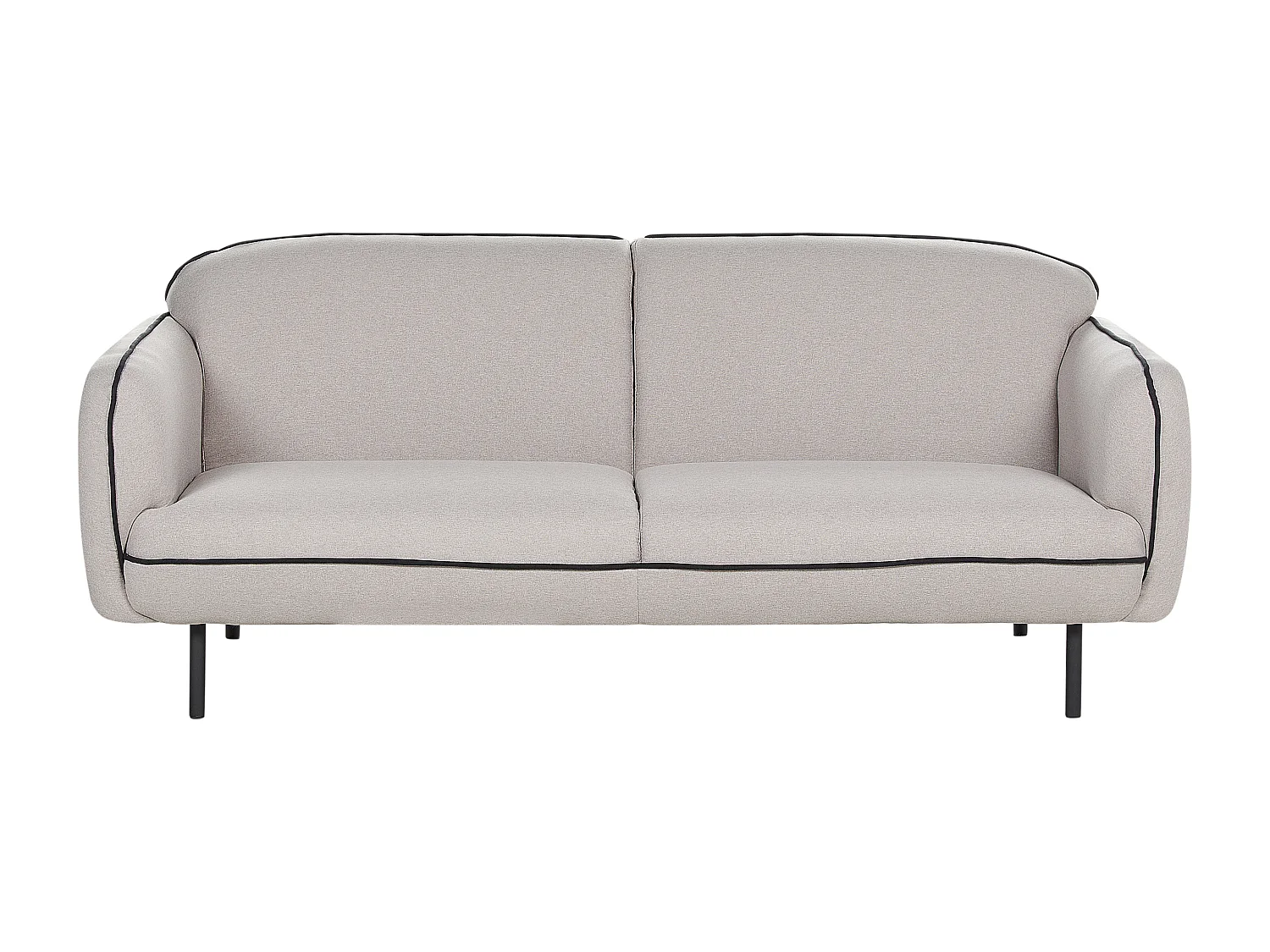 Sofa TONSBERG Stoff Hellgrau 3-Sitzer