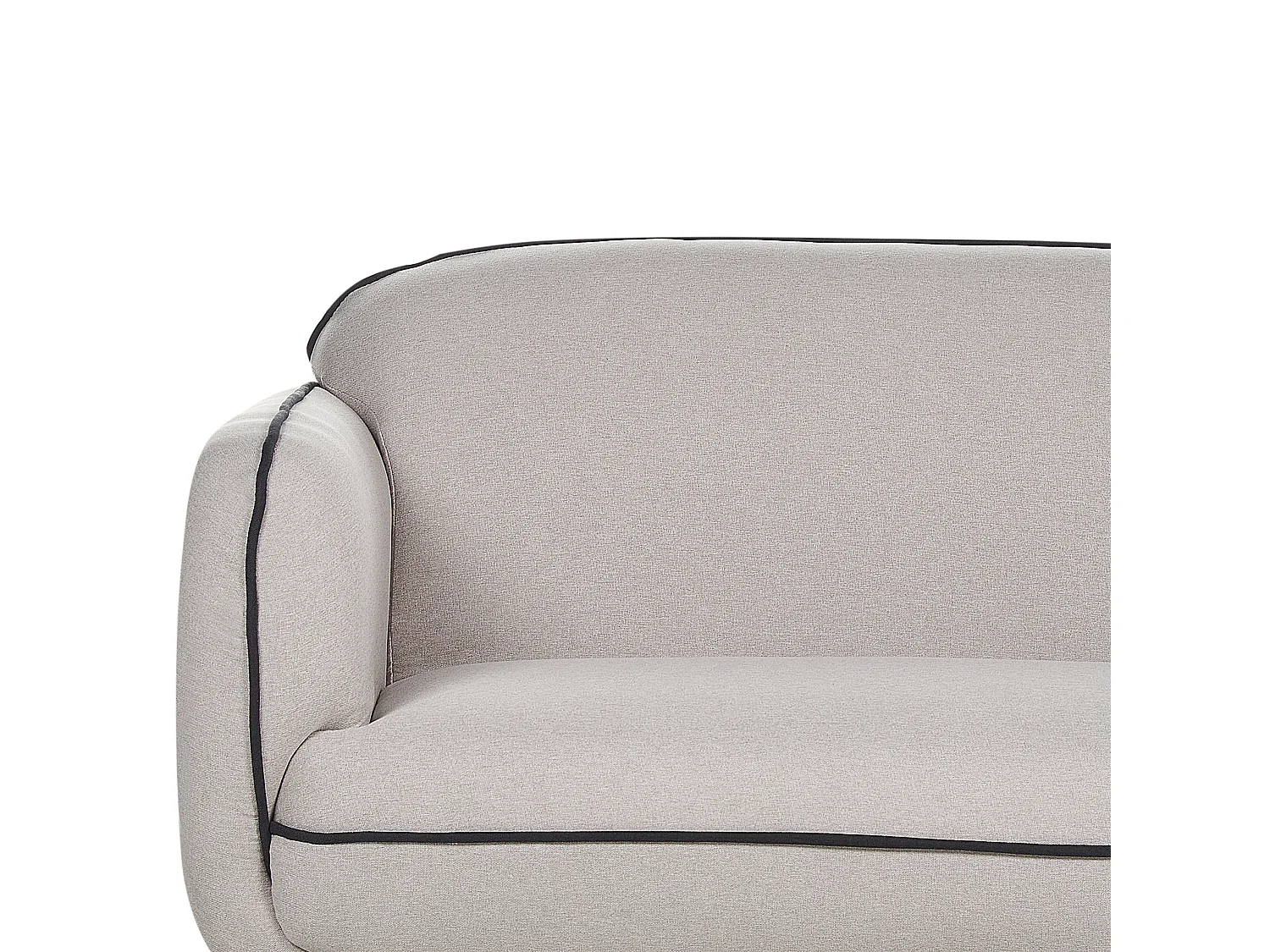 Sofa TONSBERG Stoff Hellgrau 3-Sitzer