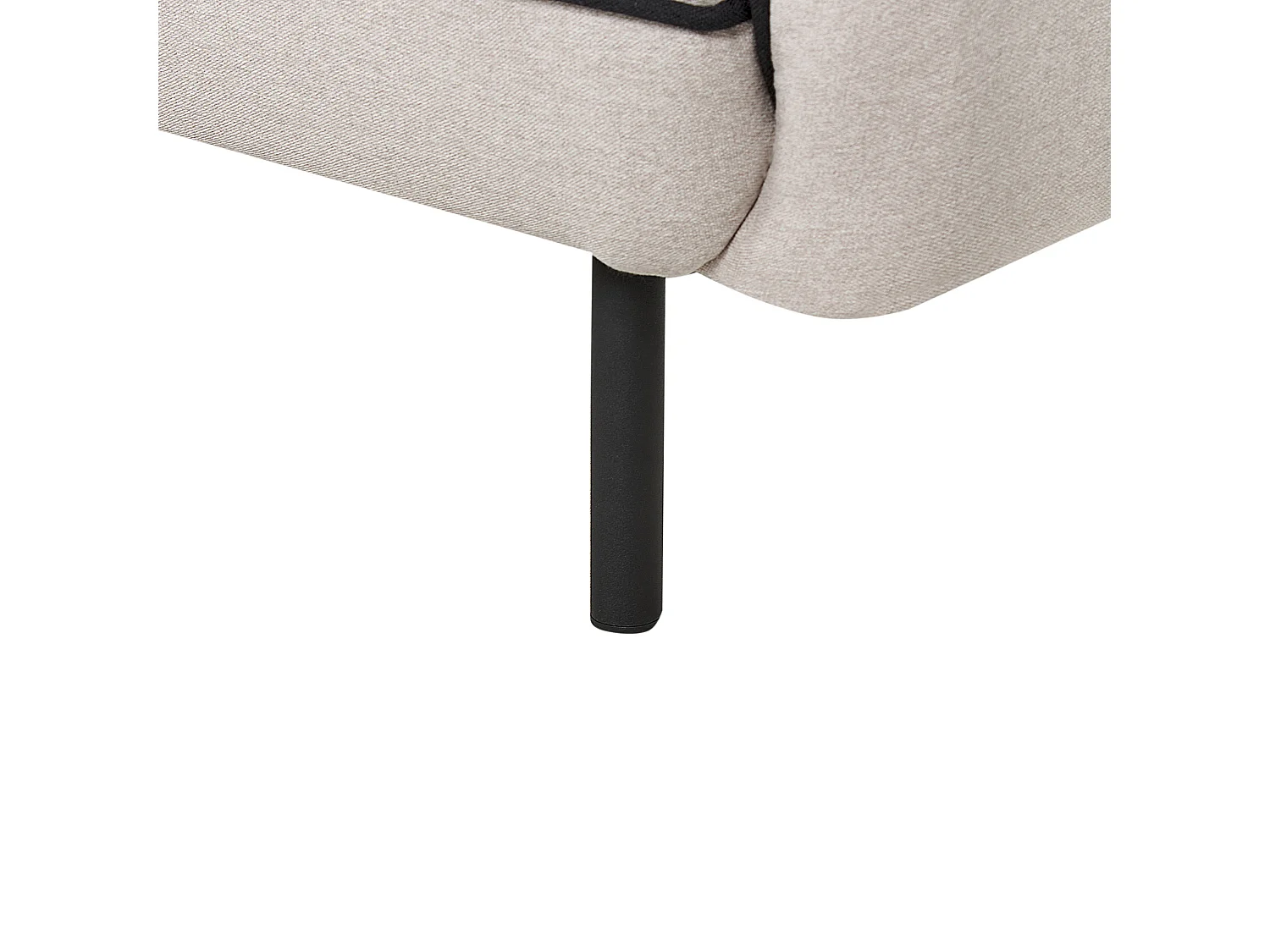 Sofa TONSBERG Stoff Hellgrau 3-Sitzer