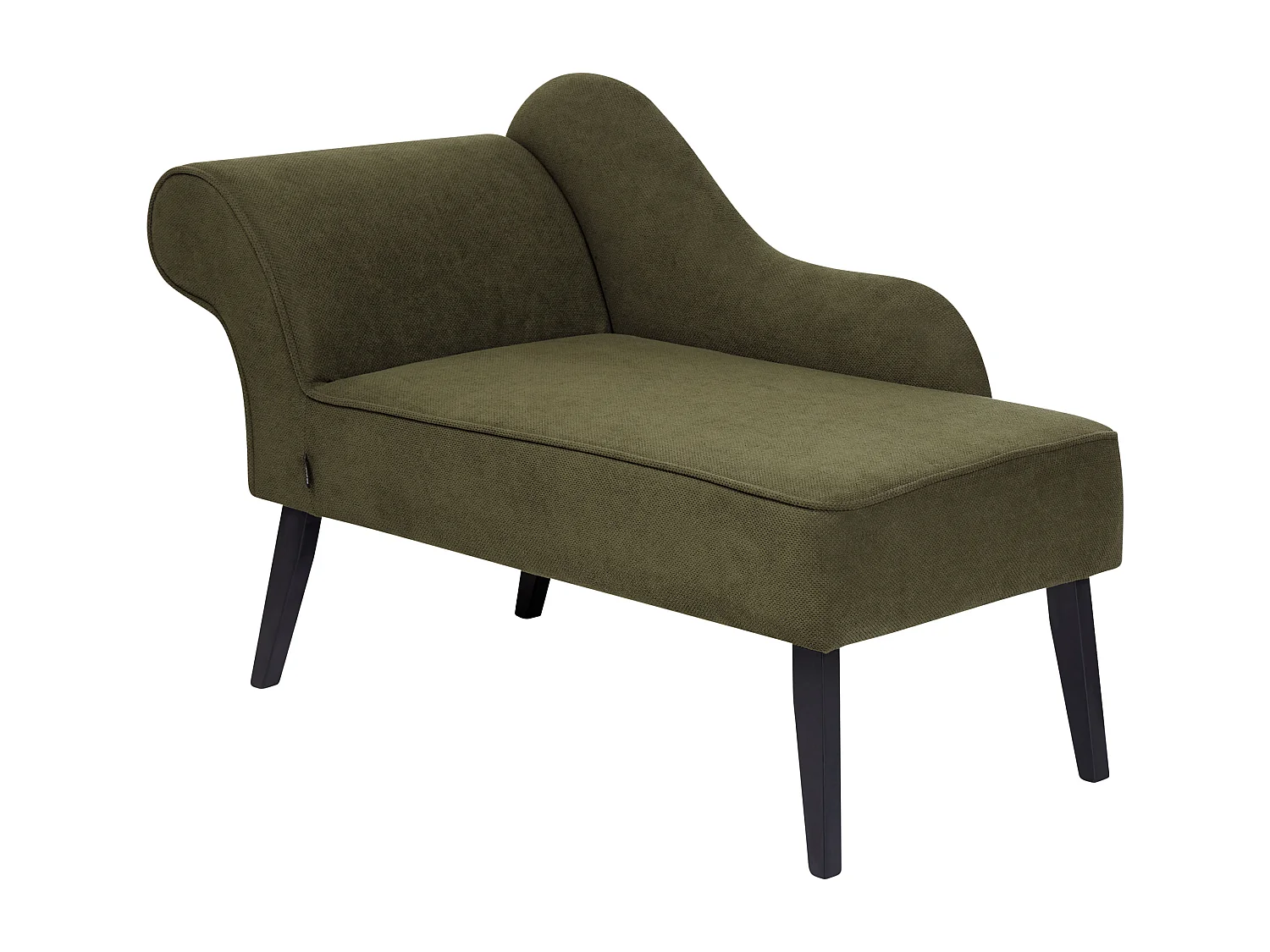 Chaise longue à esquerda BIARRITZ Tecido Verde-oliva