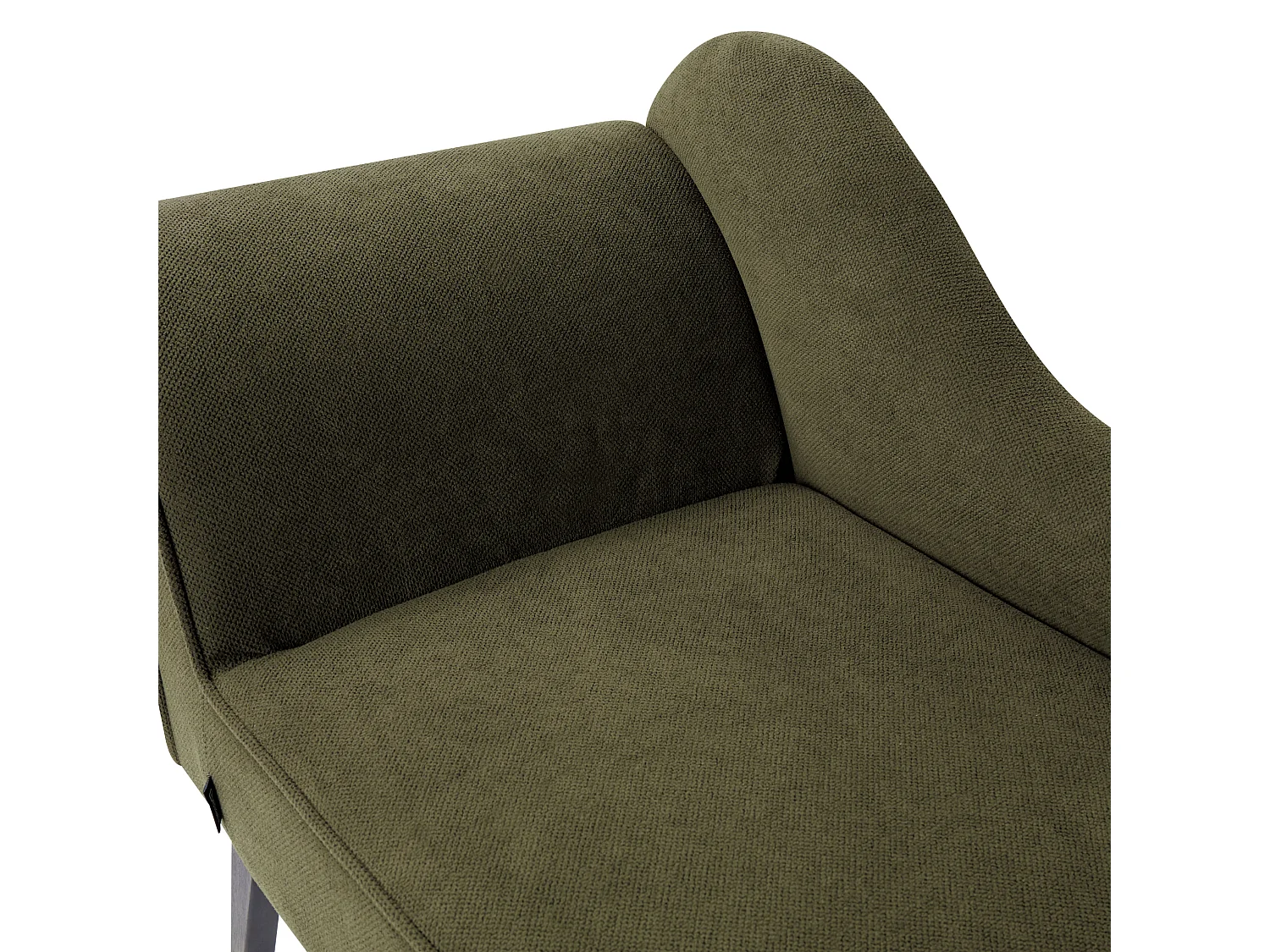 Chaise longue à esquerda BIARRITZ Tecido Verde-oliva