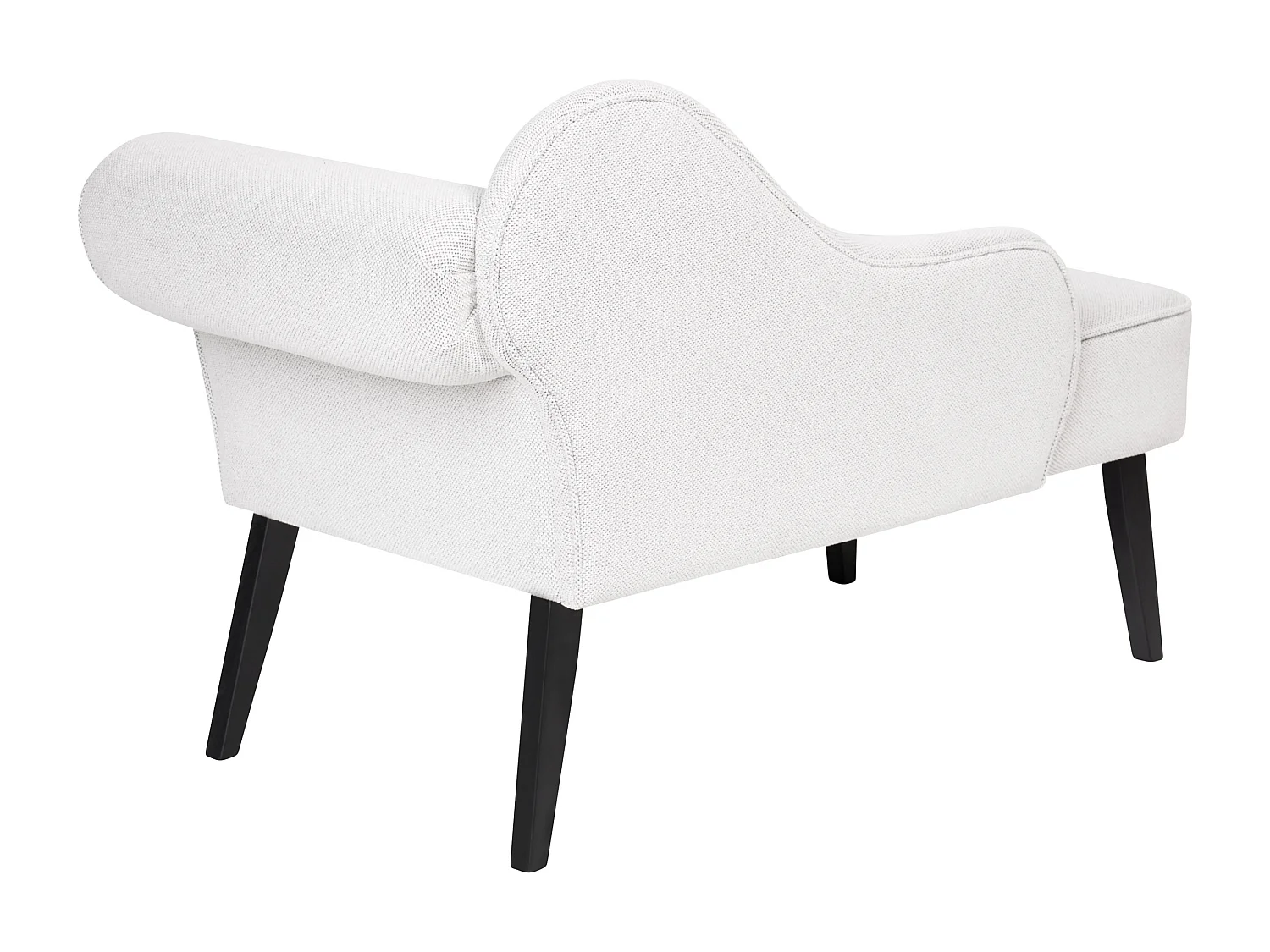 Rechtsseitige Chaiselounge BIARRITZ Stoff Weiss