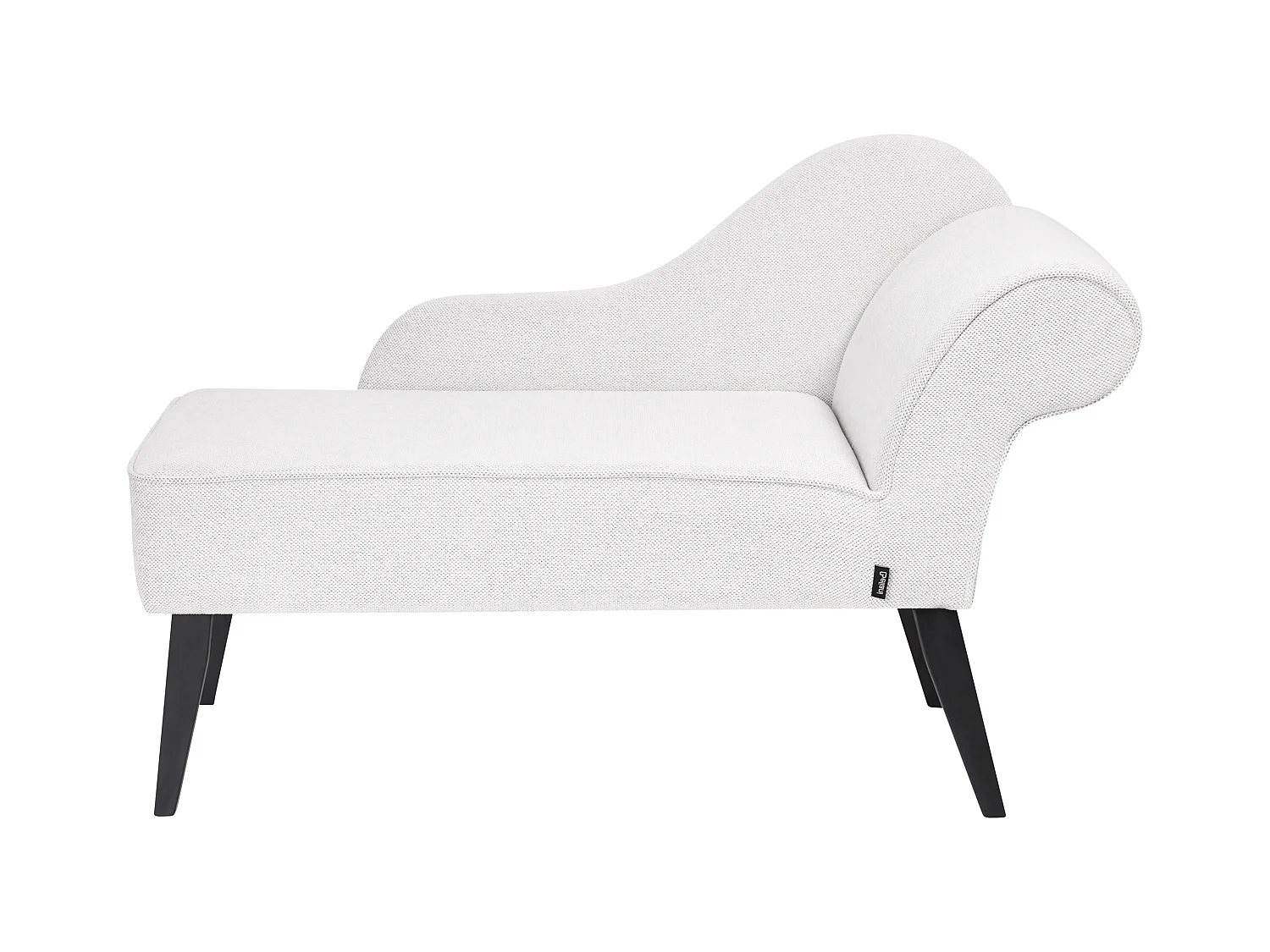 Chaise longue côté droit BIARRITZ Tissu Blanc