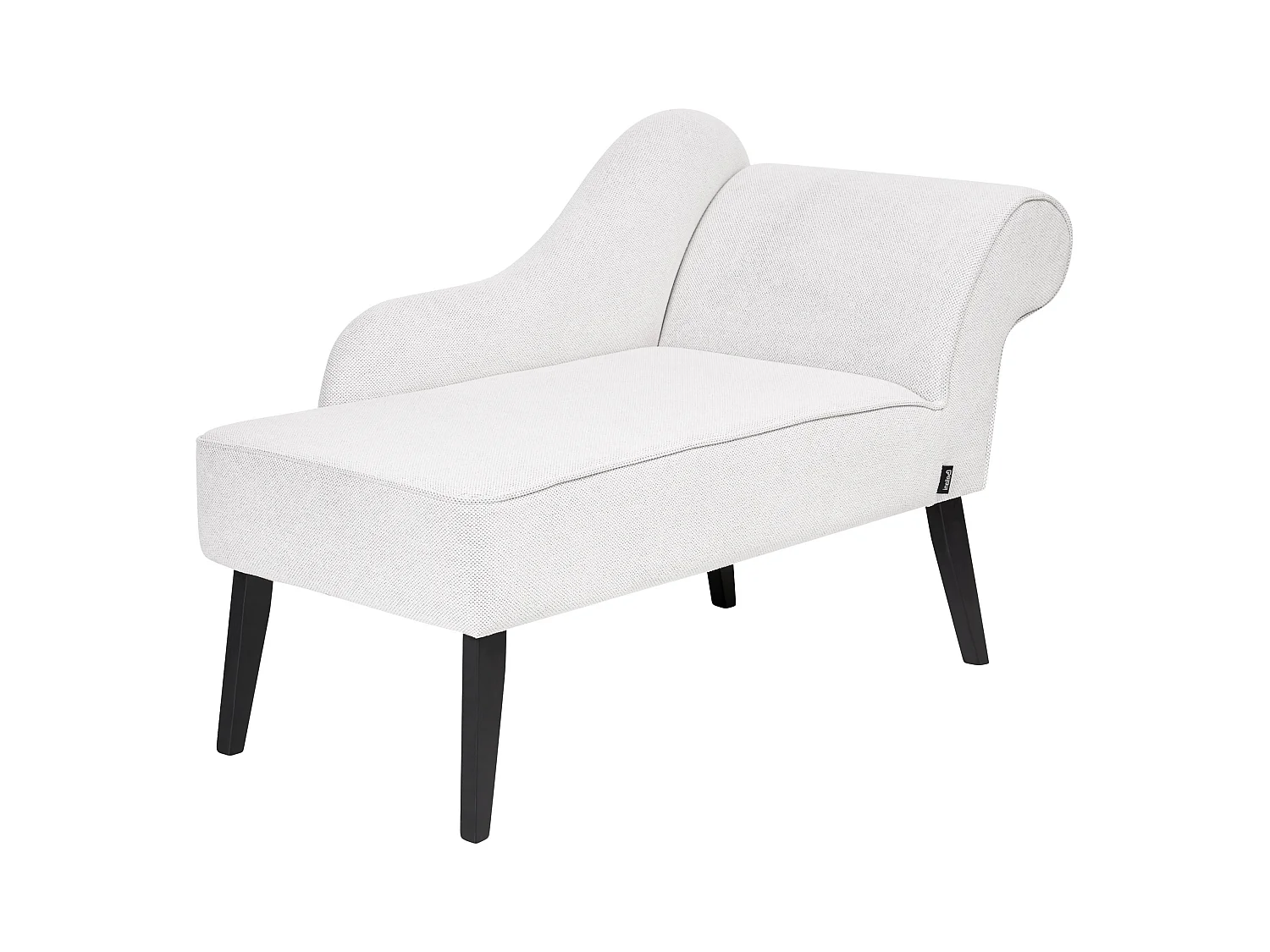 Rechtszijdige chaise longue BIARRITZ Stof Wit