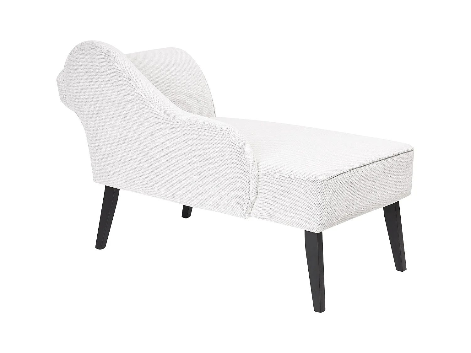 Rechtszijdige chaise longue BIARRITZ Stof Wit