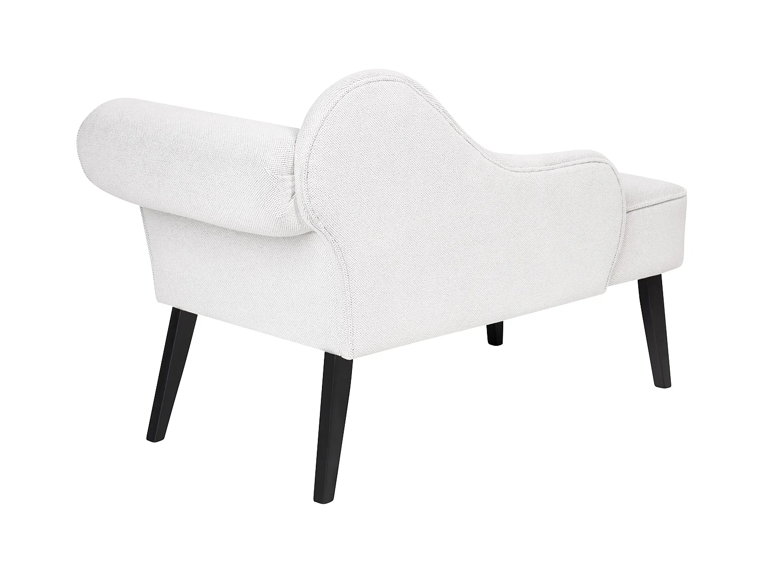 Rechtszijdige chaise longue BIARRITZ Stof Wit