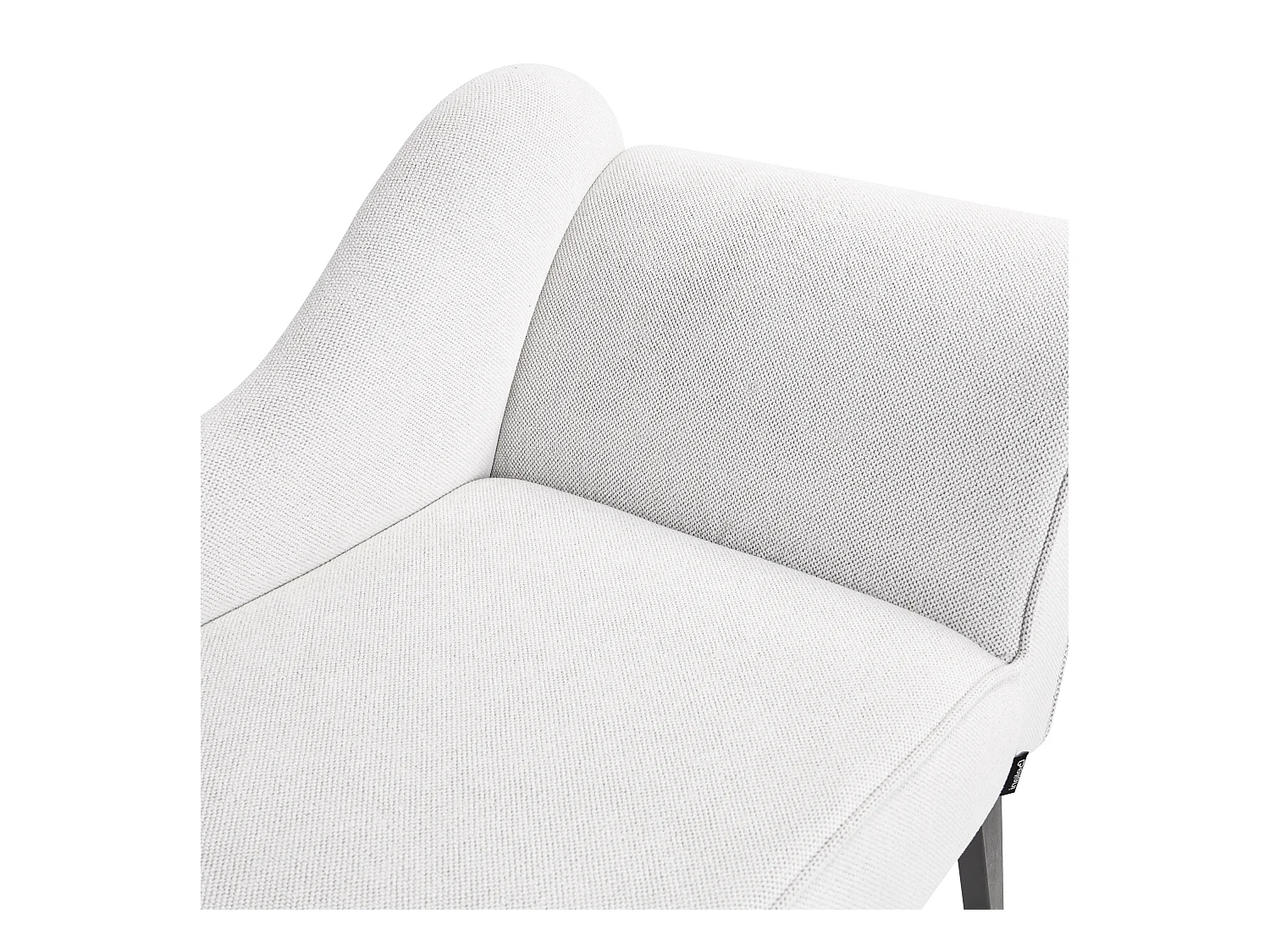 Rechtszijdige chaise longue BIARRITZ Stof Wit