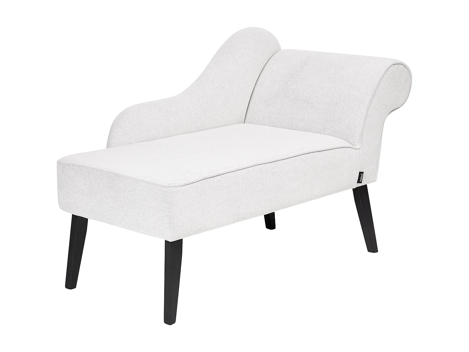 Chaise longue côté droit BIARRITZ Tissu Blanc