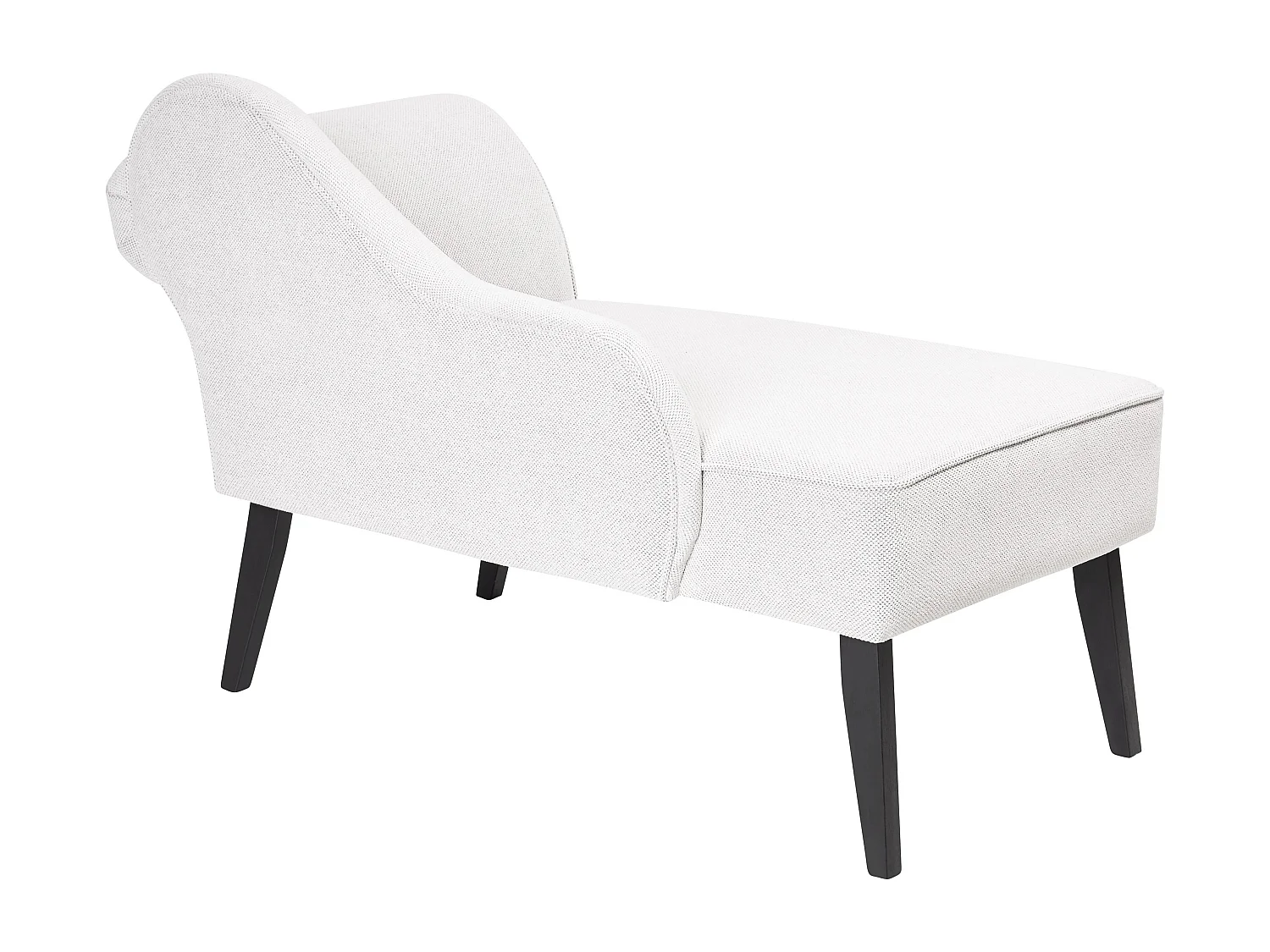 Chaise longue côté droit BIARRITZ Tissu Blanc