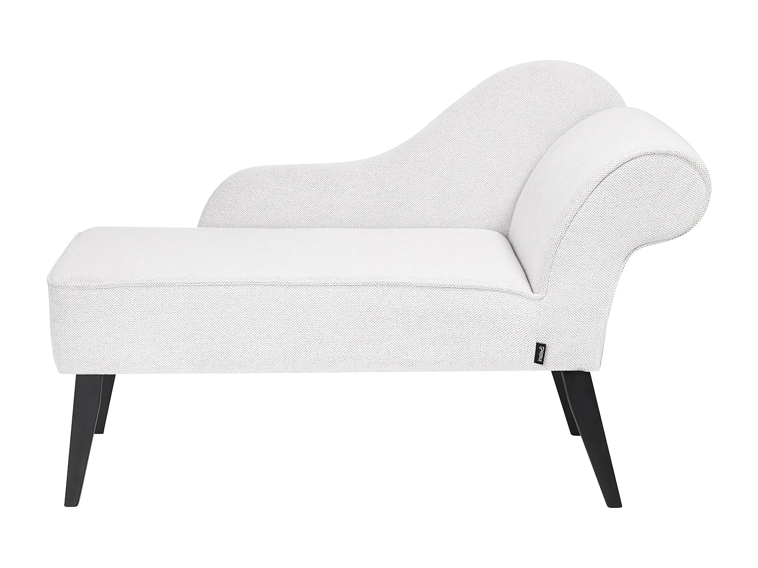 Chaise longue côté droit BIARRITZ Tissu Blanc