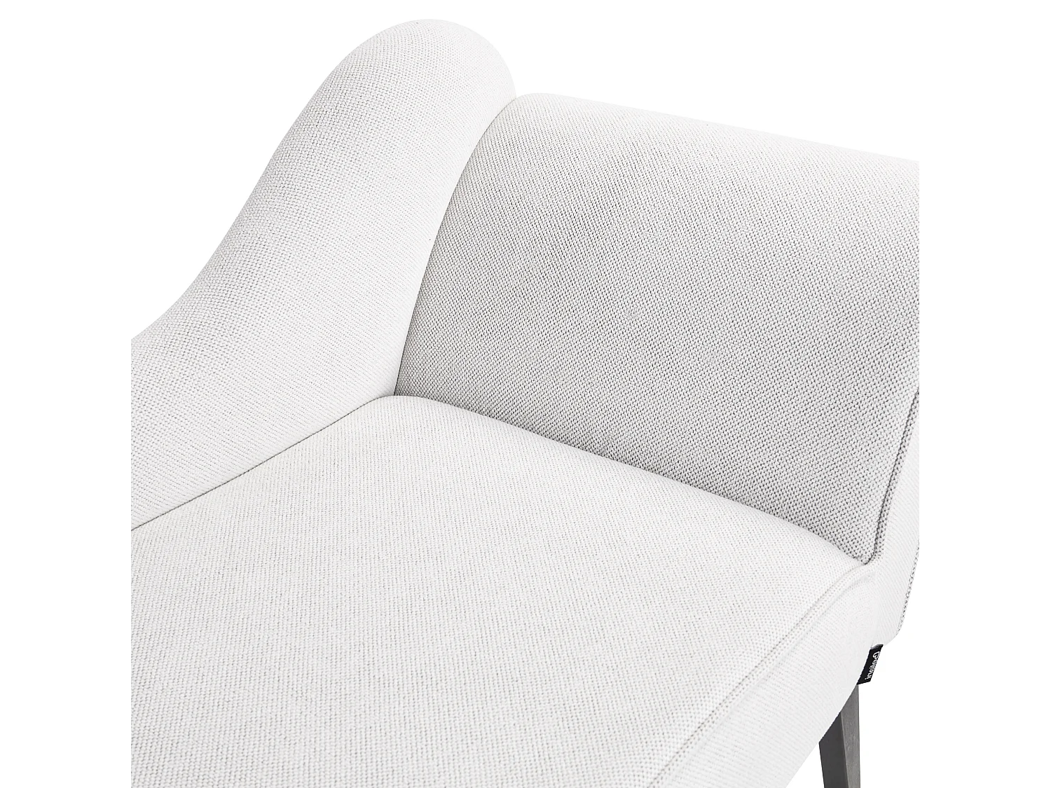 Chaise longue côté droit BIARRITZ Tissu Blanc