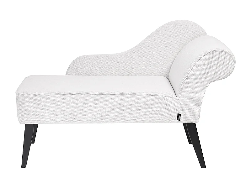 Rechtszijdige chaise longue BIARRITZ Stof Wit