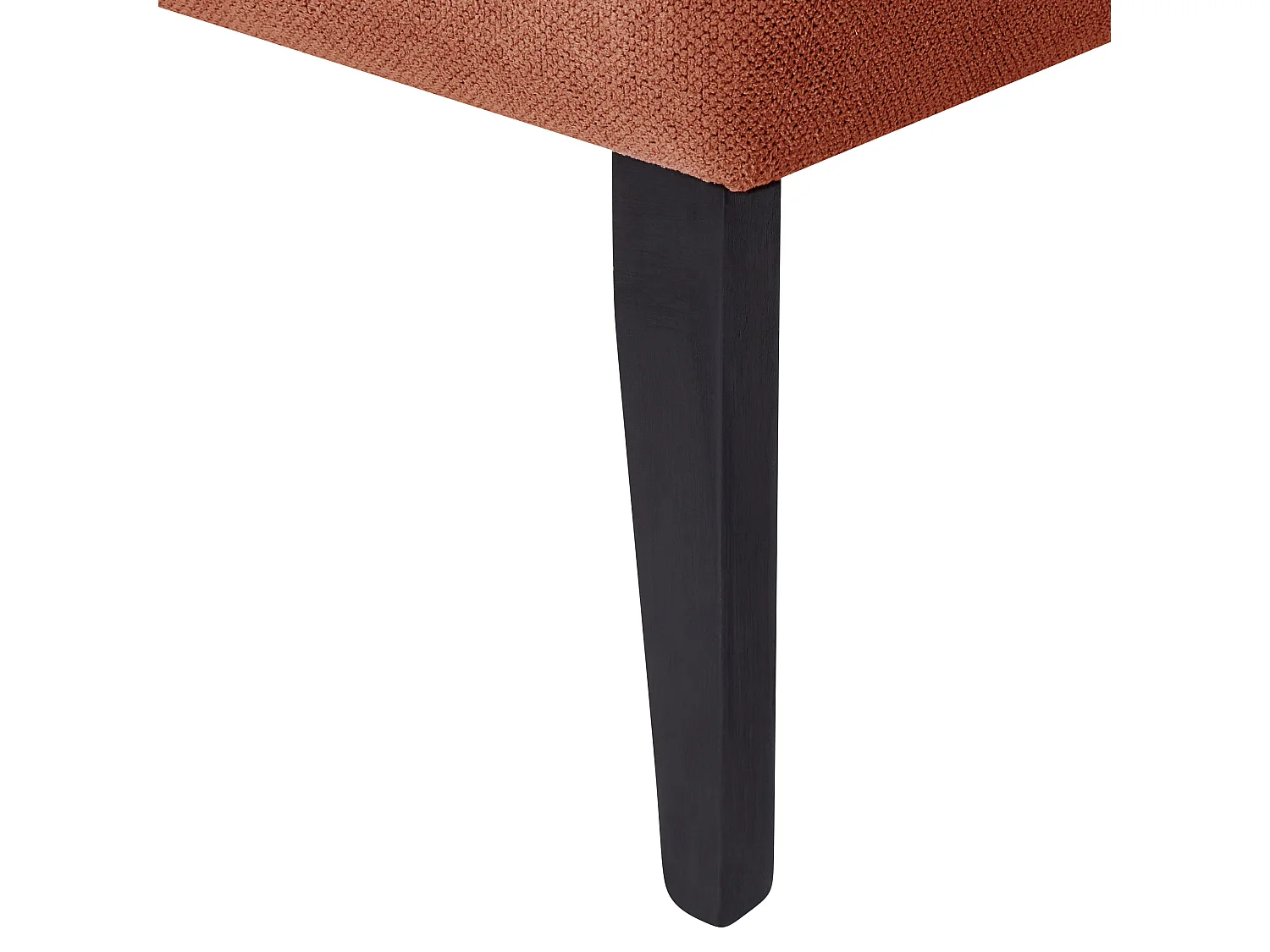 Divan côté droite en tissu rouge BIARRITZ