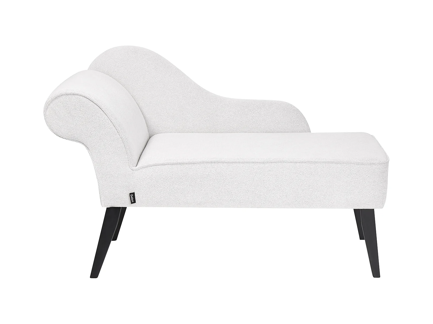 Chaise longue côté droite BIARRITZ Tissu Blanc
