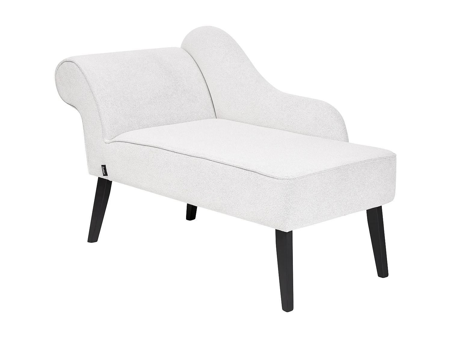 Chaise longue izquierdo BIARRITZ Tela Blanco