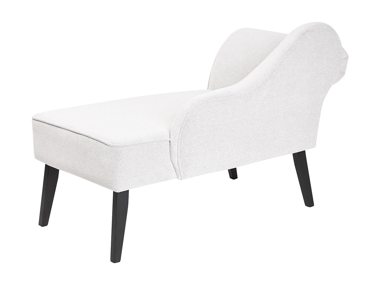Chaise longue izquierdo BIARRITZ Tela Blanco