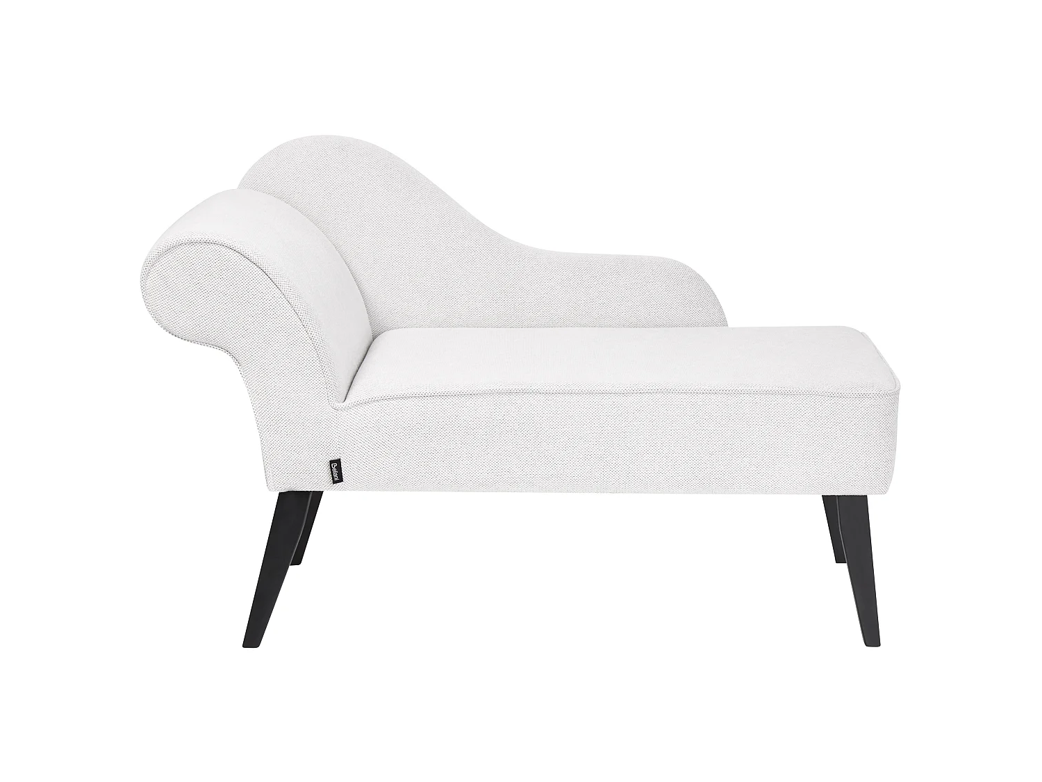 Chaise longue côté gauche BIARRITZ Tissu Blanc
