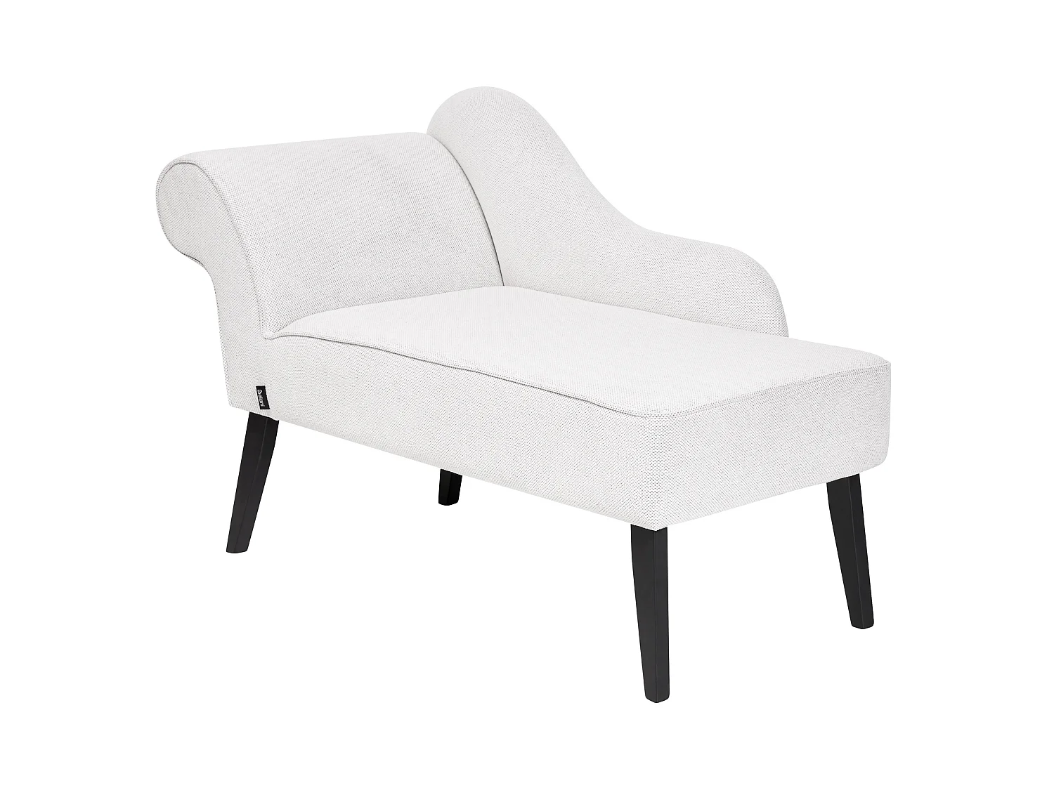 Chaise longue côté gauche BIARRITZ Tissu Blanc
