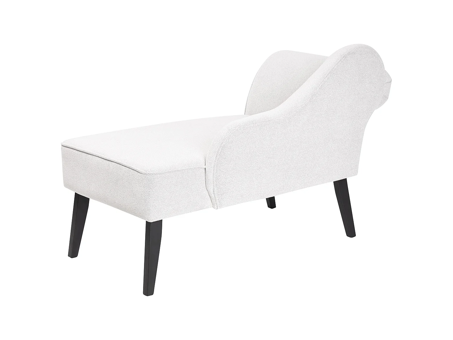 Chaise longue côté gauche BIARRITZ Tissu Blanc