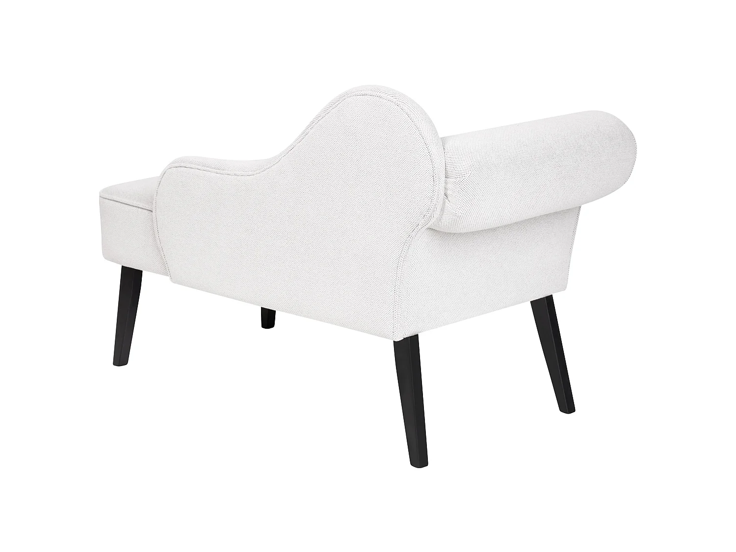 Chaise longue côté gauche BIARRITZ Tissu Blanc