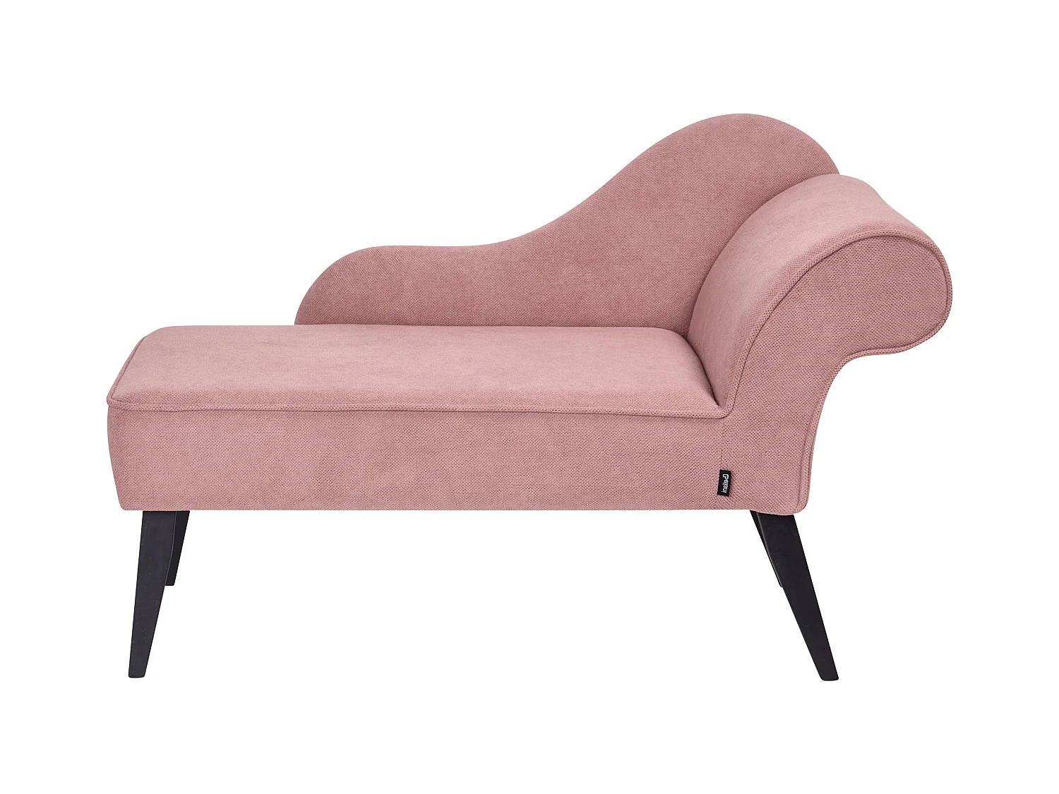 Chaise longue côté droit BIARRITZ Tissu Rose