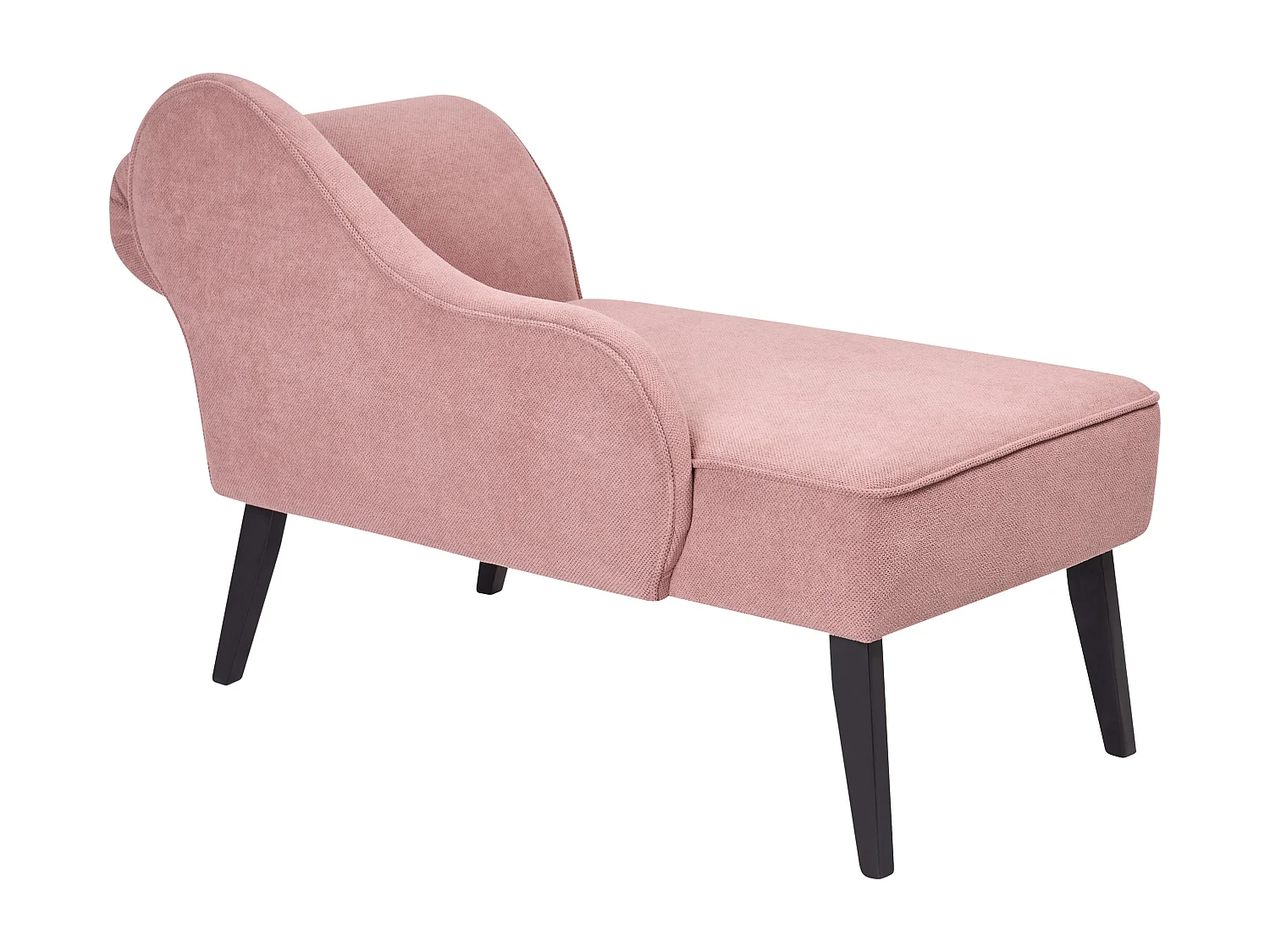 Chaise longue côté droit BIARRITZ Tissu Rose