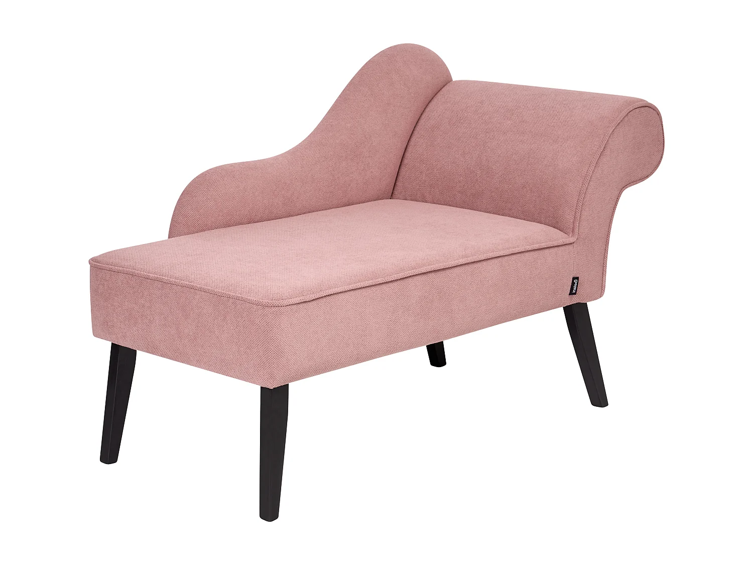 Chaise longue côté droit BIARRITZ Tissu Rose
