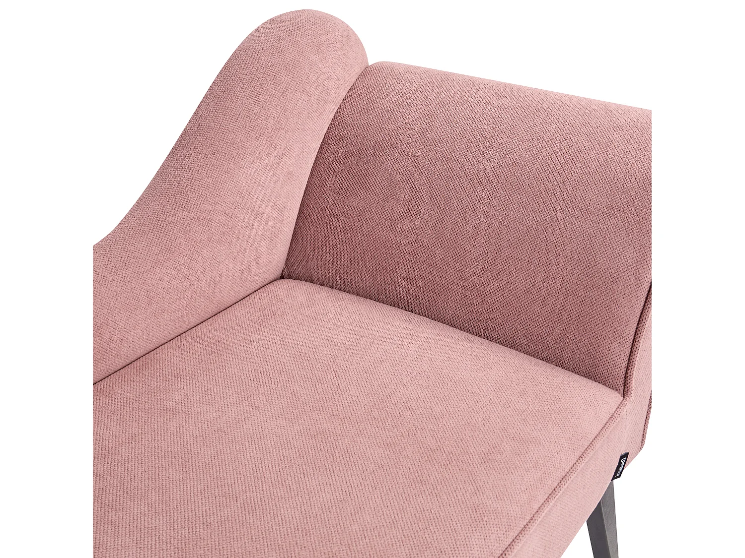 Chaise longue côté droit BIARRITZ Tissu Rose