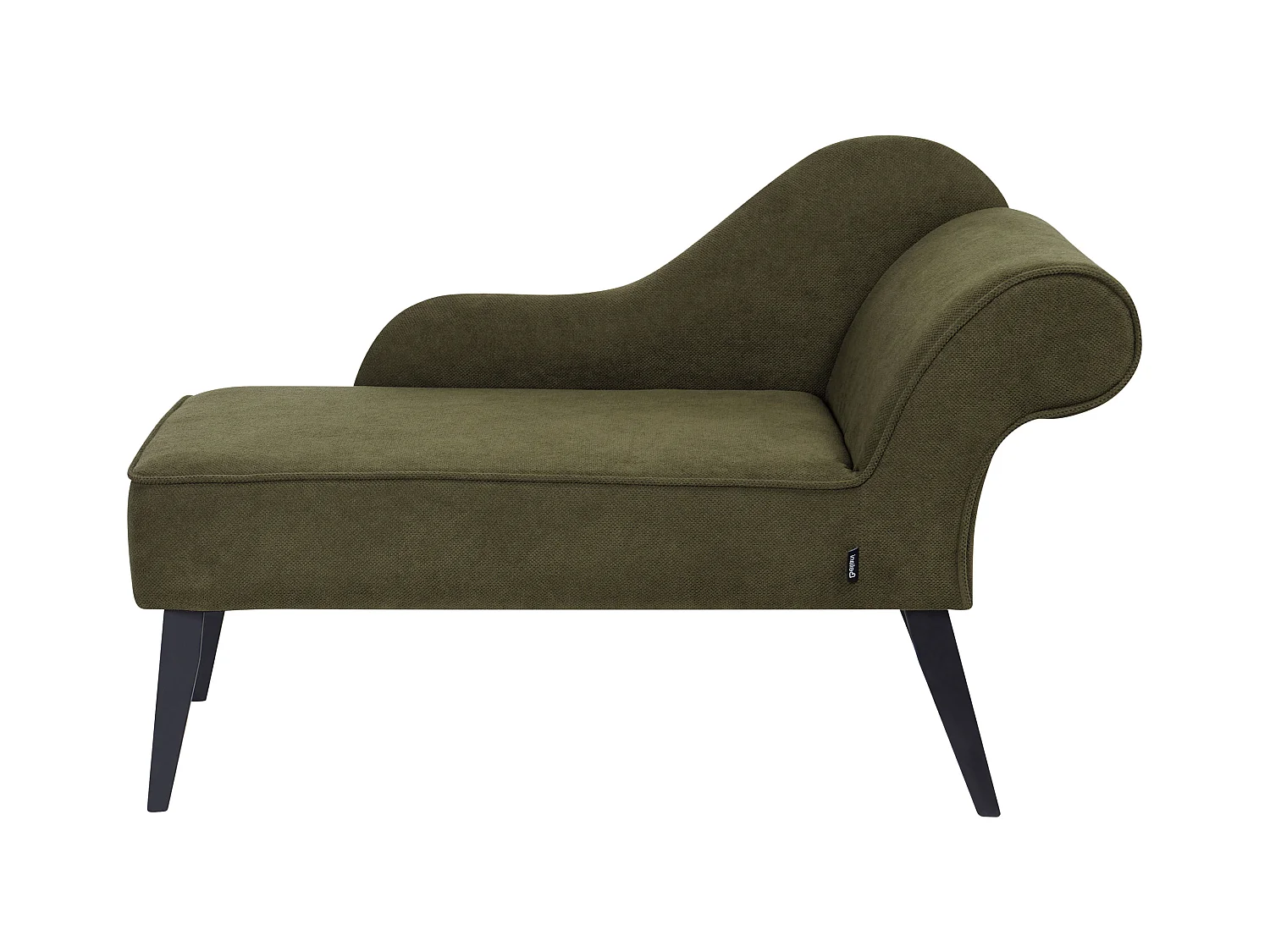 Rechtszijdige chaise longue BIARRITZ Stof Olijfgroen