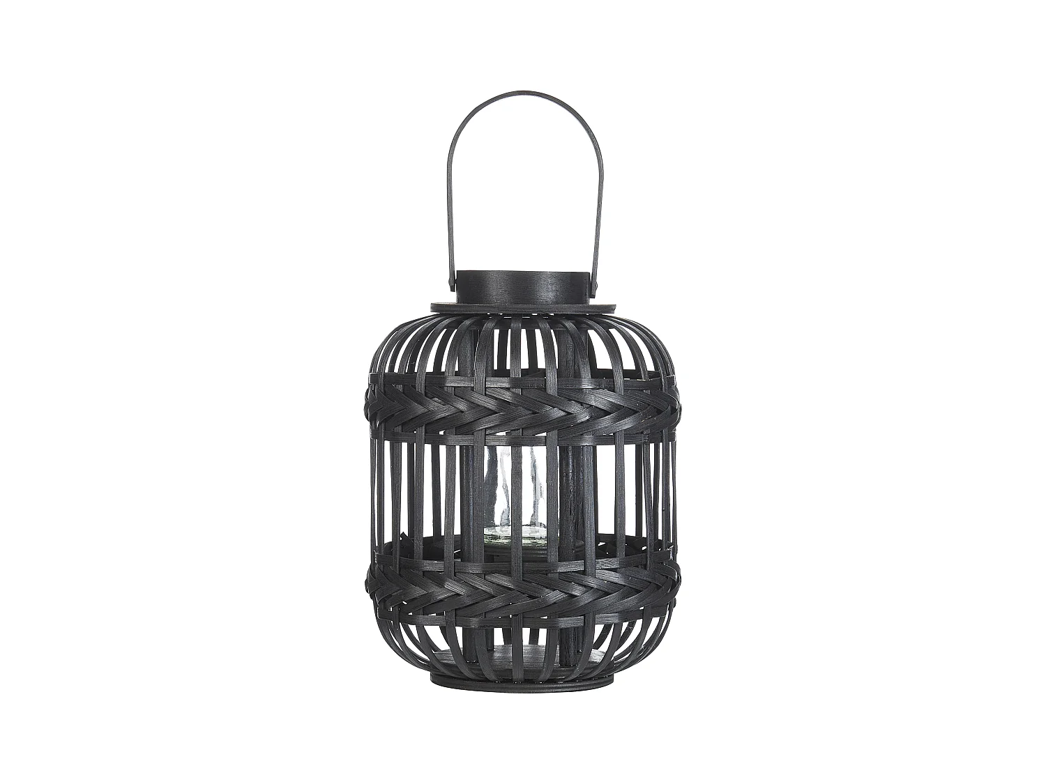 Lanterne BORACAY Bambou 30 cm Noir