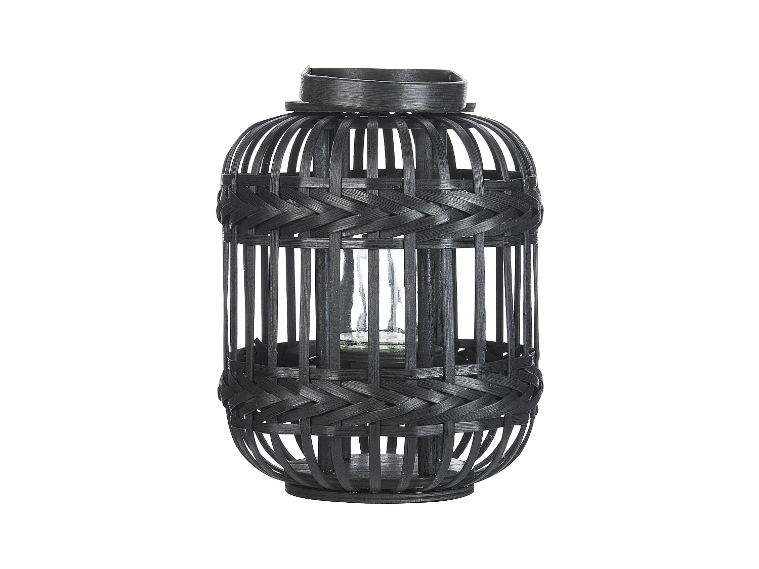 Linterna BORACAY Madera 30 cm Negro