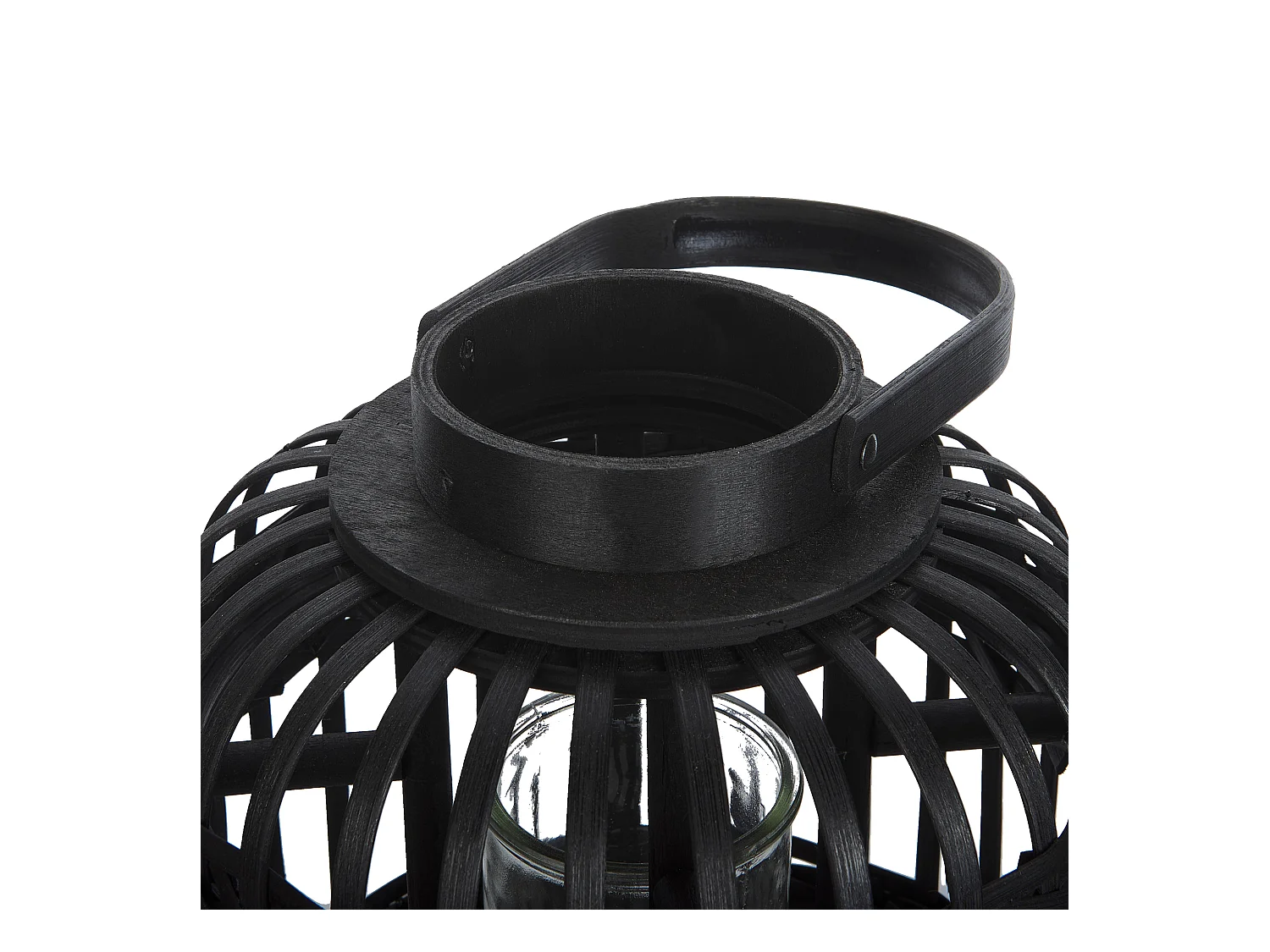 Linterna BORACAY Madera 30 cm Negro