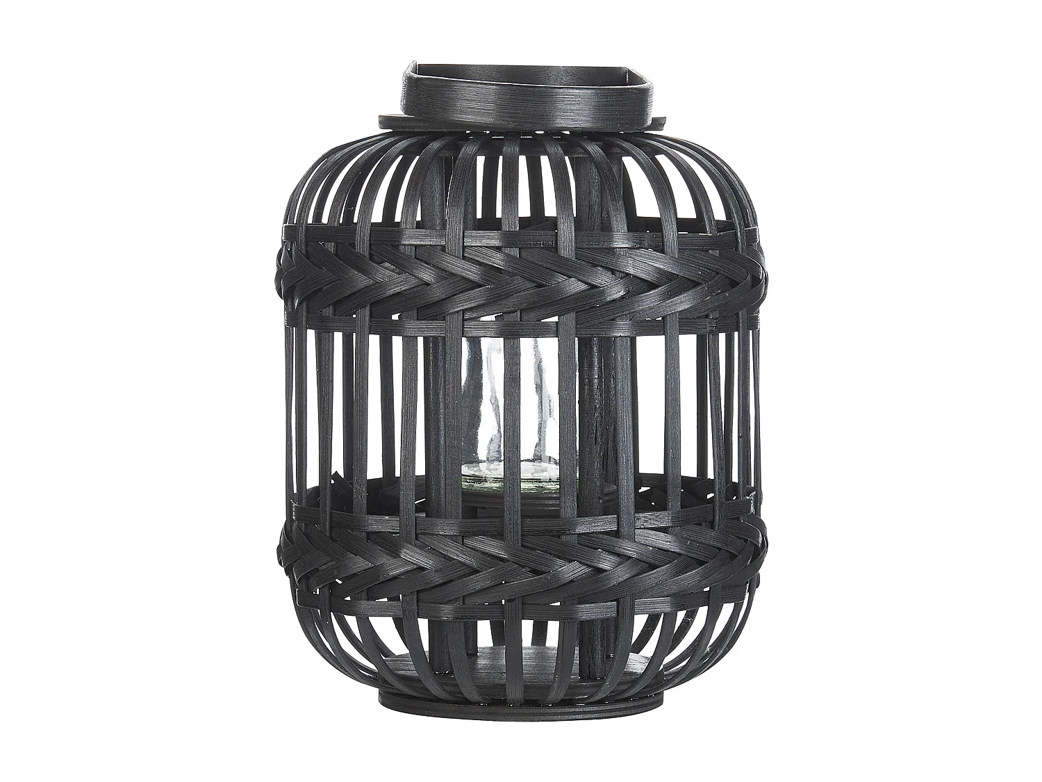 Lanterne BORACAY Bambou 30 cm Noir