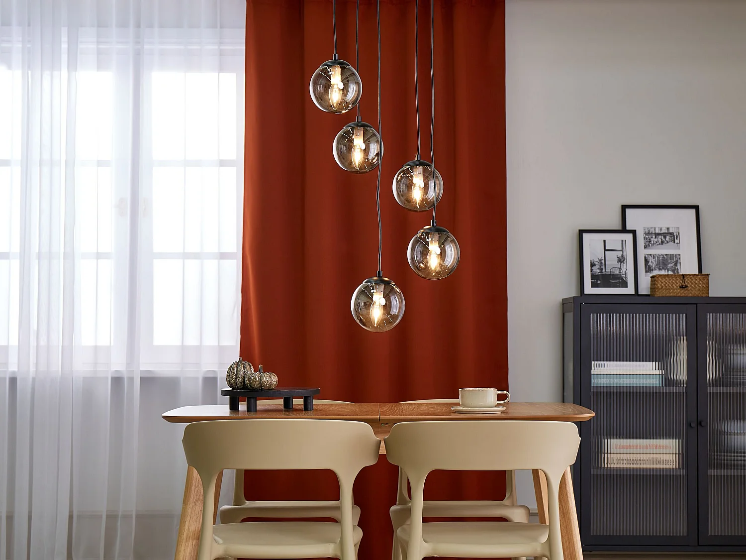 Lampe suspension NOEL Verre Noir