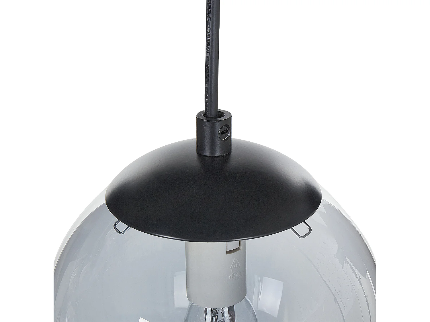 Hängelampe NOEL Glas Schwarz