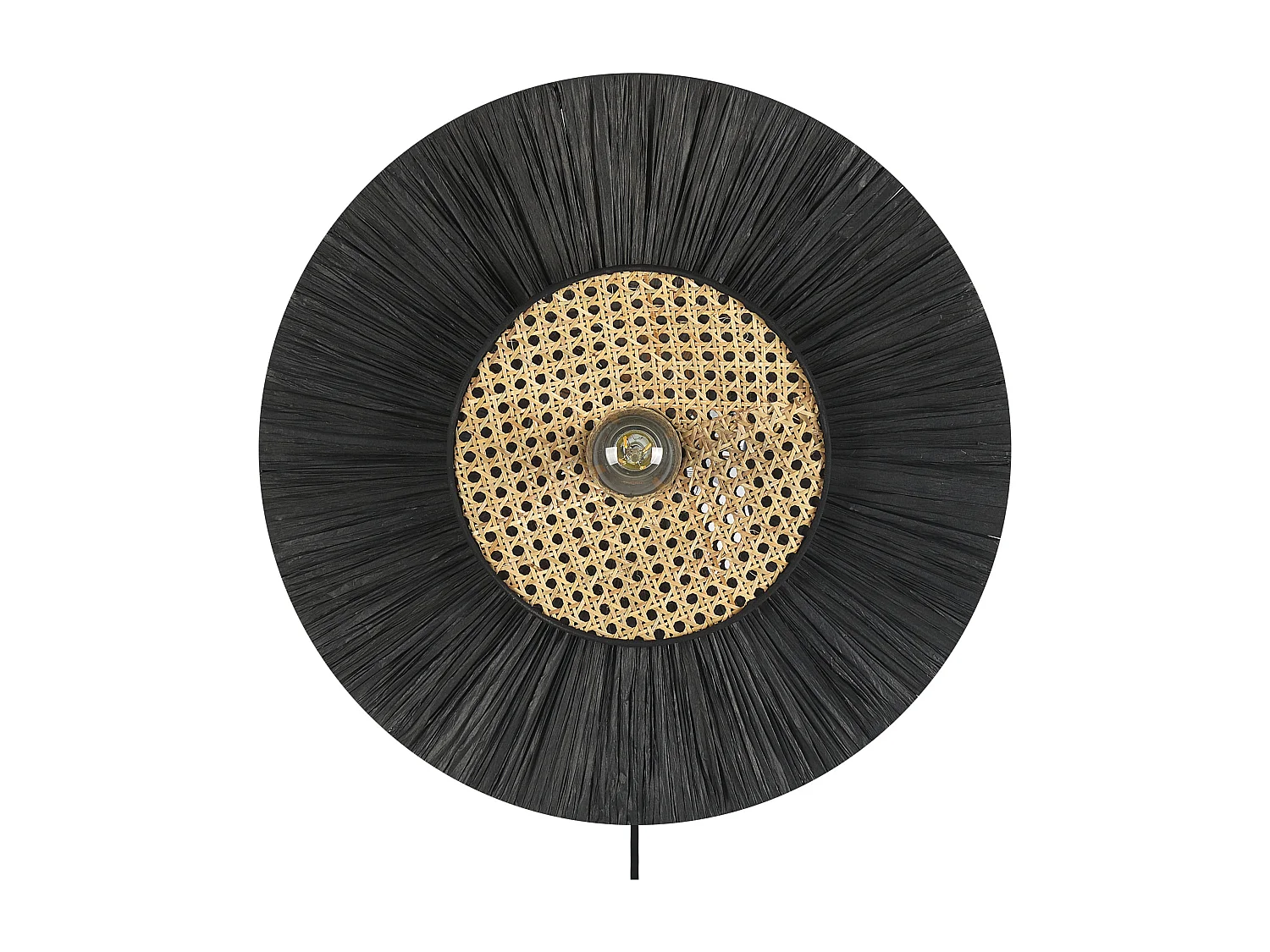 Lampe murale YAAPI Papier Noir