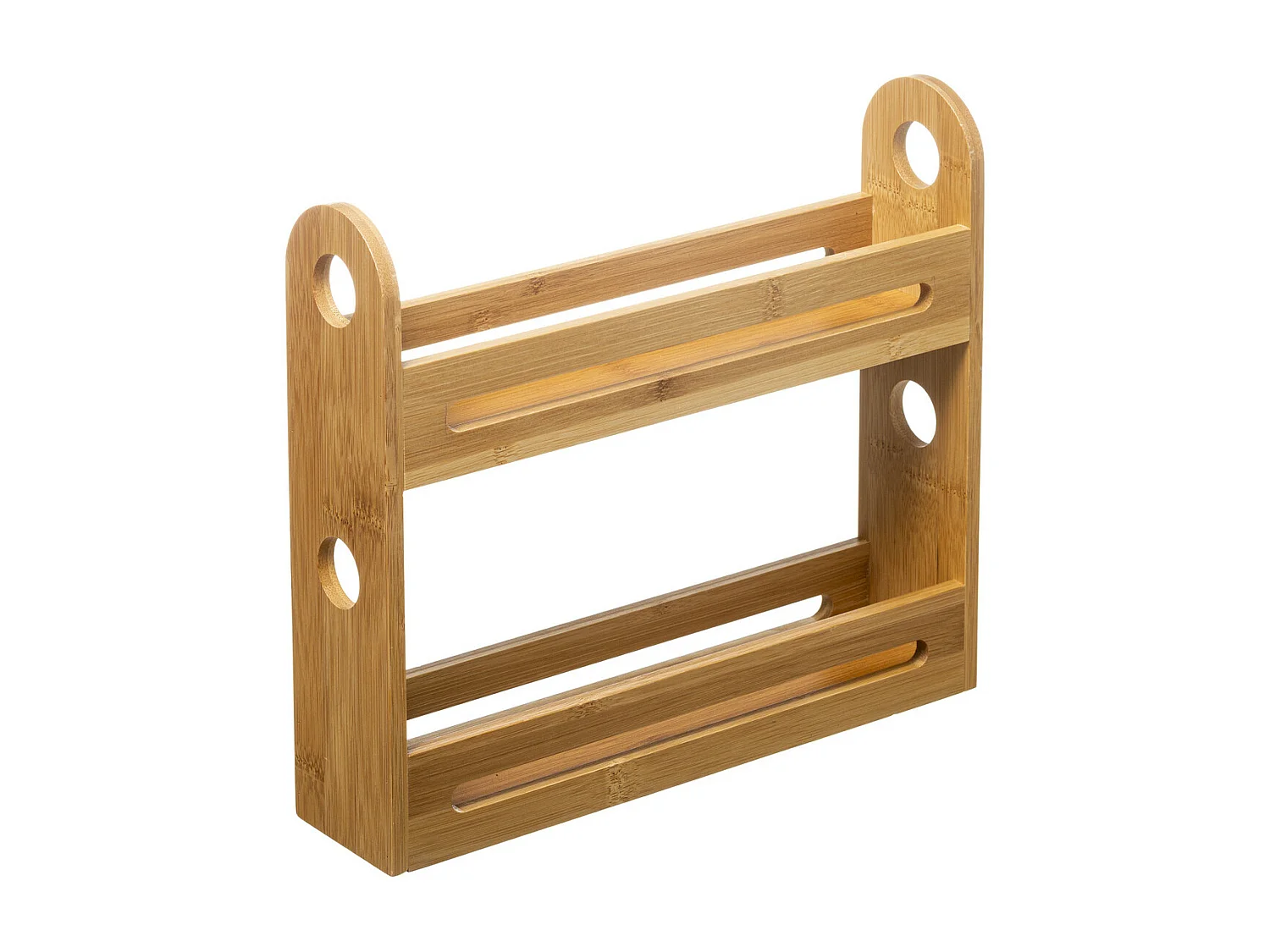 Étagère 2 Niveaux "Bambou" 30cm Naturel