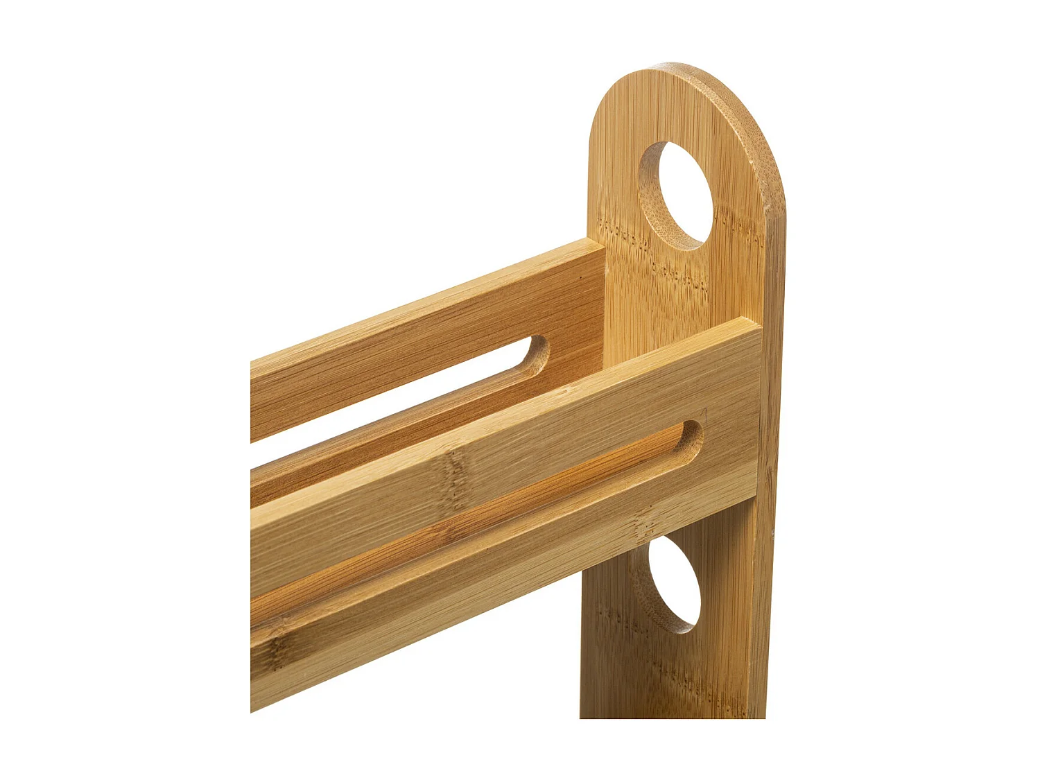 Étagère 2 Niveaux "Bambou" 30cm Naturel