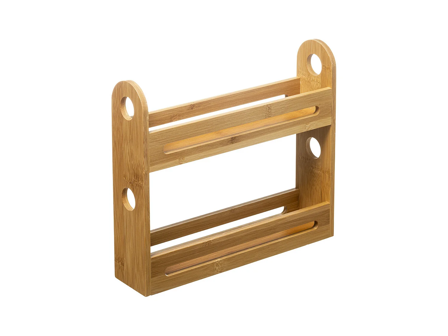 Étagère 2 Niveaux "Bambou" 30cm Naturel