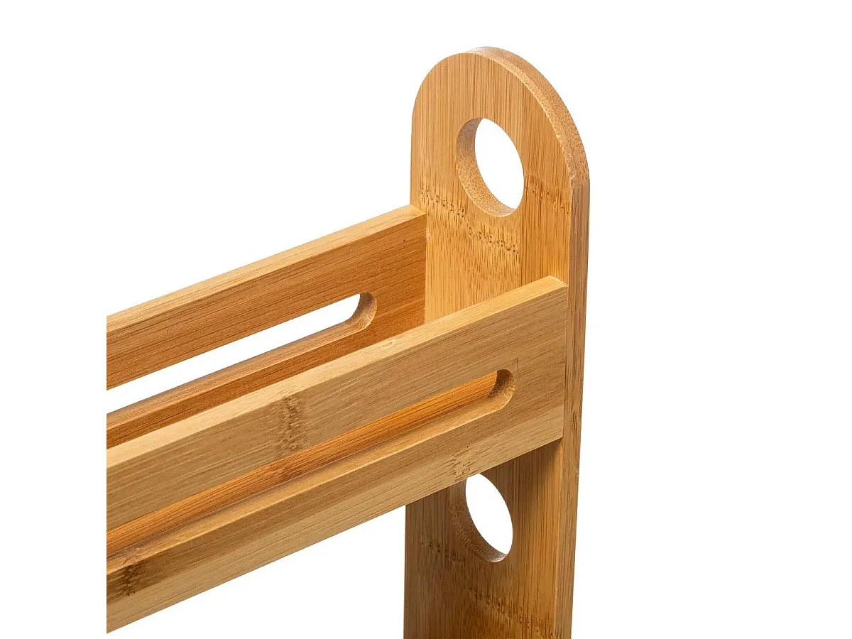 Étagère 2 Niveaux "Bambou" 30cm Naturel