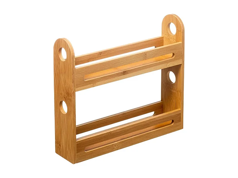 Étagère 2 Niveaux "Bambou" 30cm Naturel