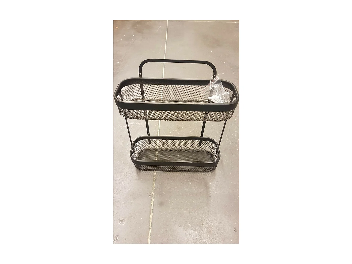 Étagère 2 Niveaux Design "Mayaj" 35cm Noir