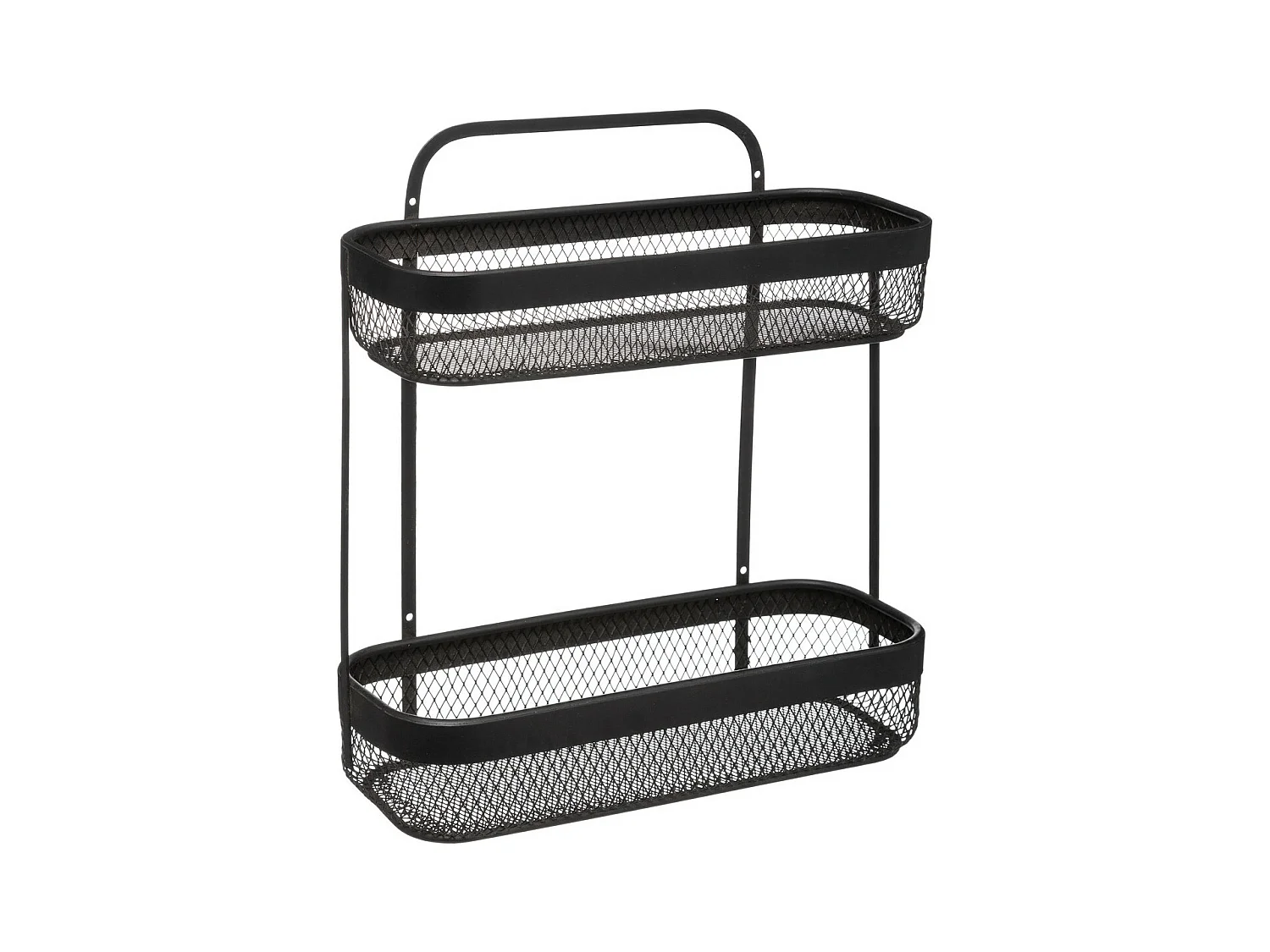 Étagère 2 Niveaux Design "Mayaj" 35cm Noir
