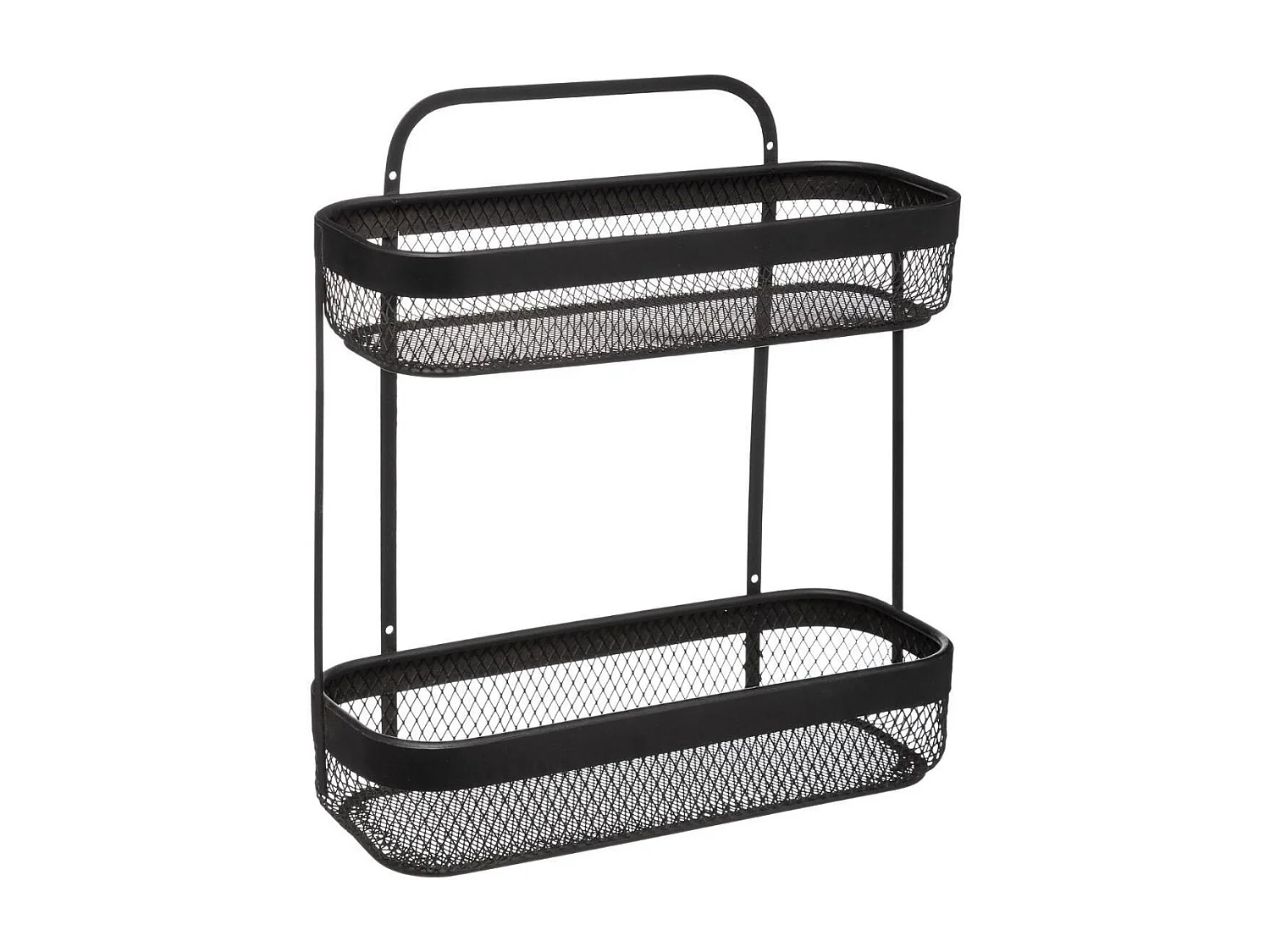 Étagère 2 Niveaux Design "Mayaj" 35cm Noir