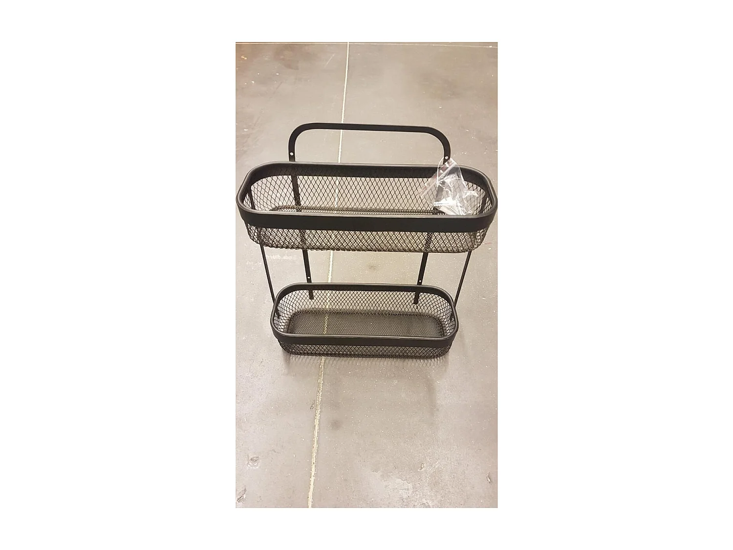 Étagère 2 Niveaux Design "Mayaj" 35cm Noir
