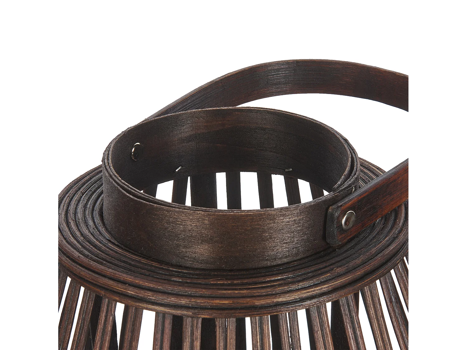 Lanterne PANAT Bambou 43 cm Marron foncé