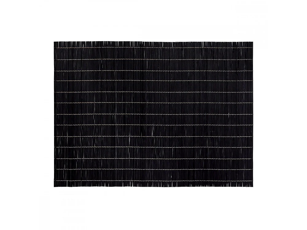 Mantel individual de bambú negro 46x33cm
