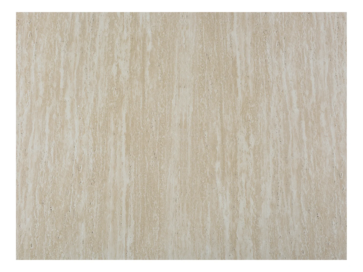 Esstisch ausziehbar - 4 bis 12 Personen - MDF - Travertin-Optik Beige - SIDRINA