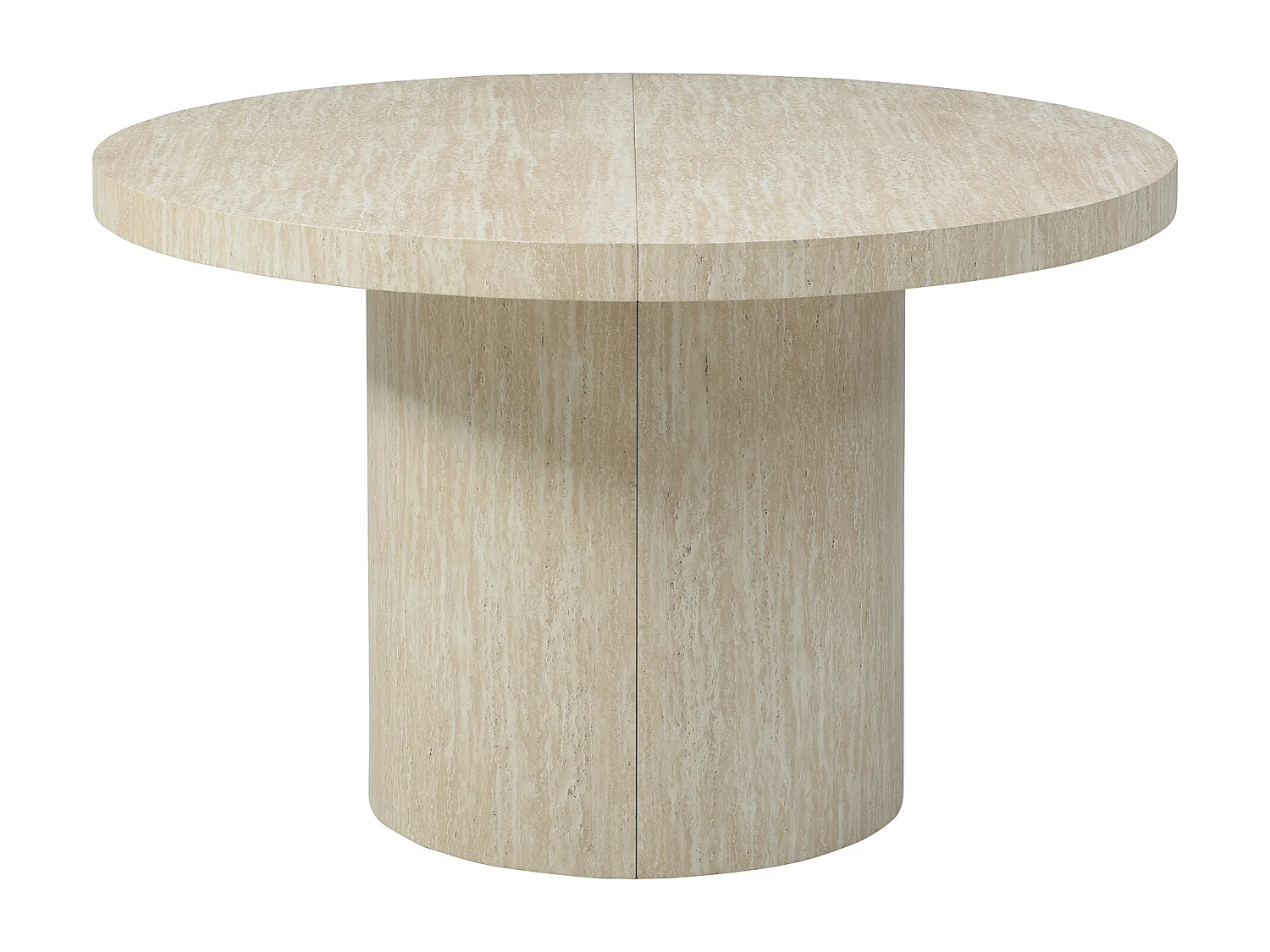 Tavolo da pranzo allungabile da 4 a 12 persone in MDF Effetto travertino Beige - SIDRINA